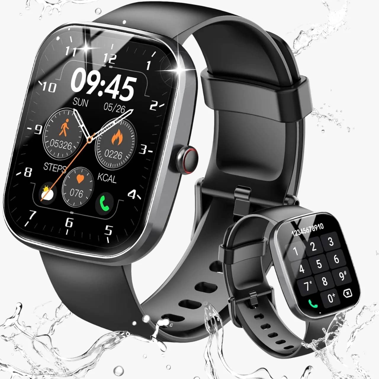1.91'' HD Smartwatch: Fitness Tracker with Calls & 110+ Modes