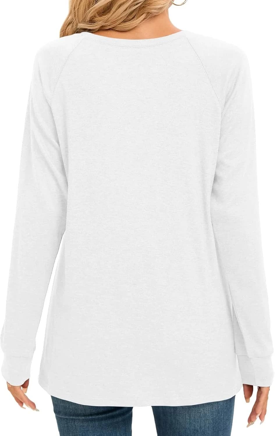NILOUFO Women's Casual Long Sleeve Tunic Tops – Trendy Dressy Blouses - Image 2