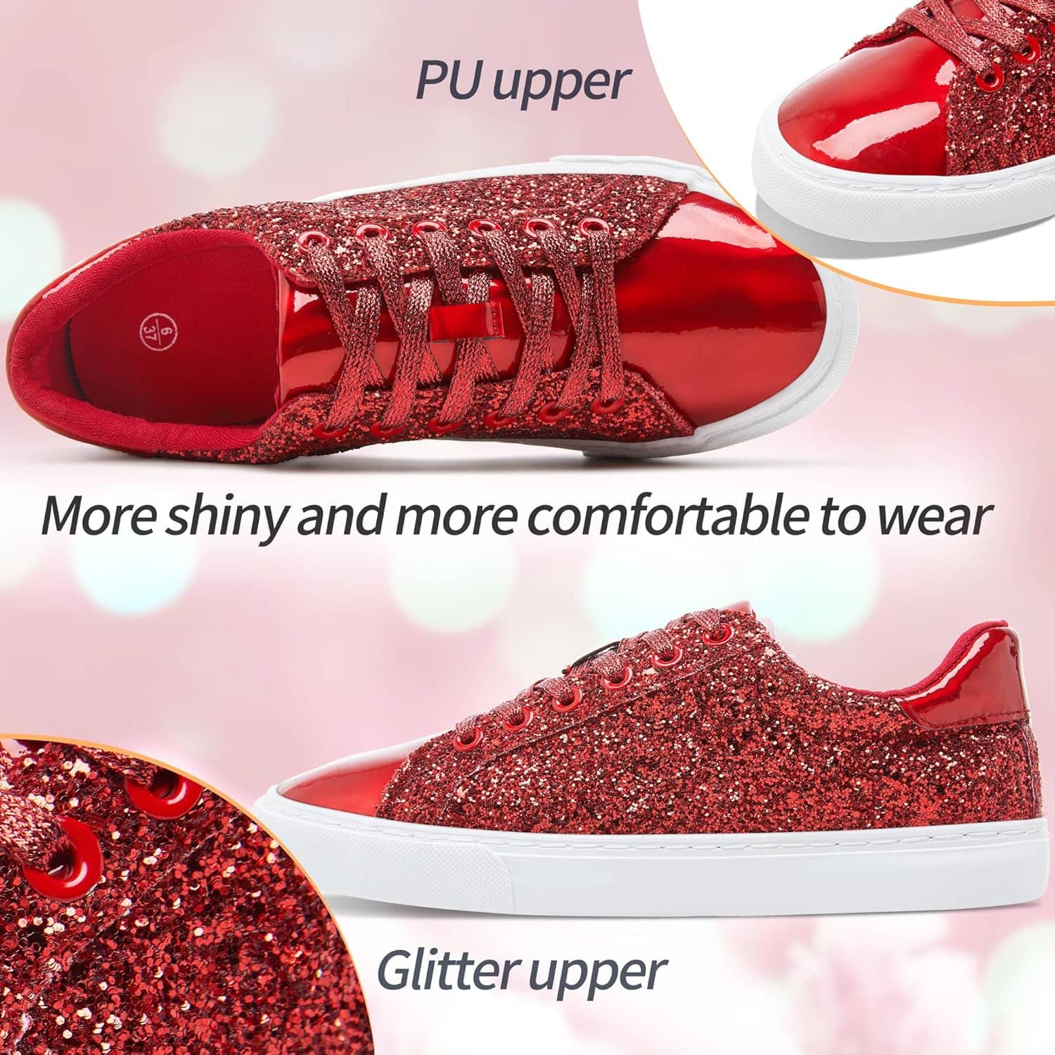 AISFAES Glitter Sneakers