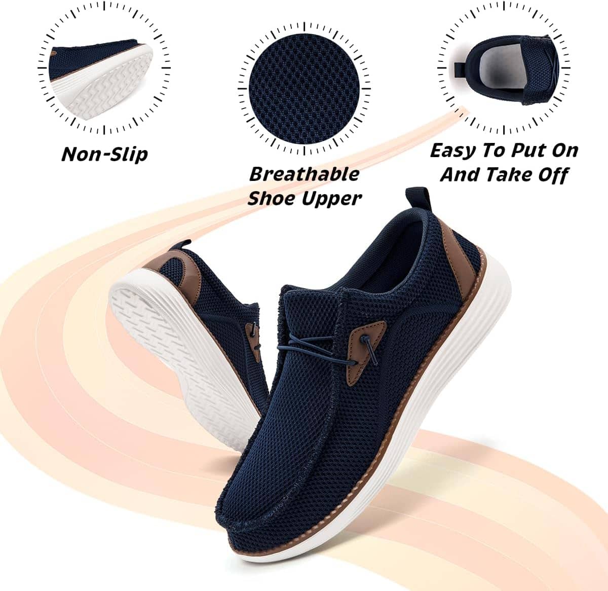 Men's Slip-On Loafers: Comfortable Casual Boat Shoes for Work and Leisure - Image 3