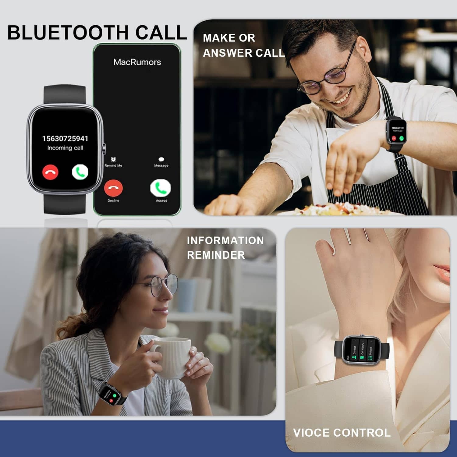 1.91" Smartwatch with Bluetooth Call & Activity Tracker - Image 5
