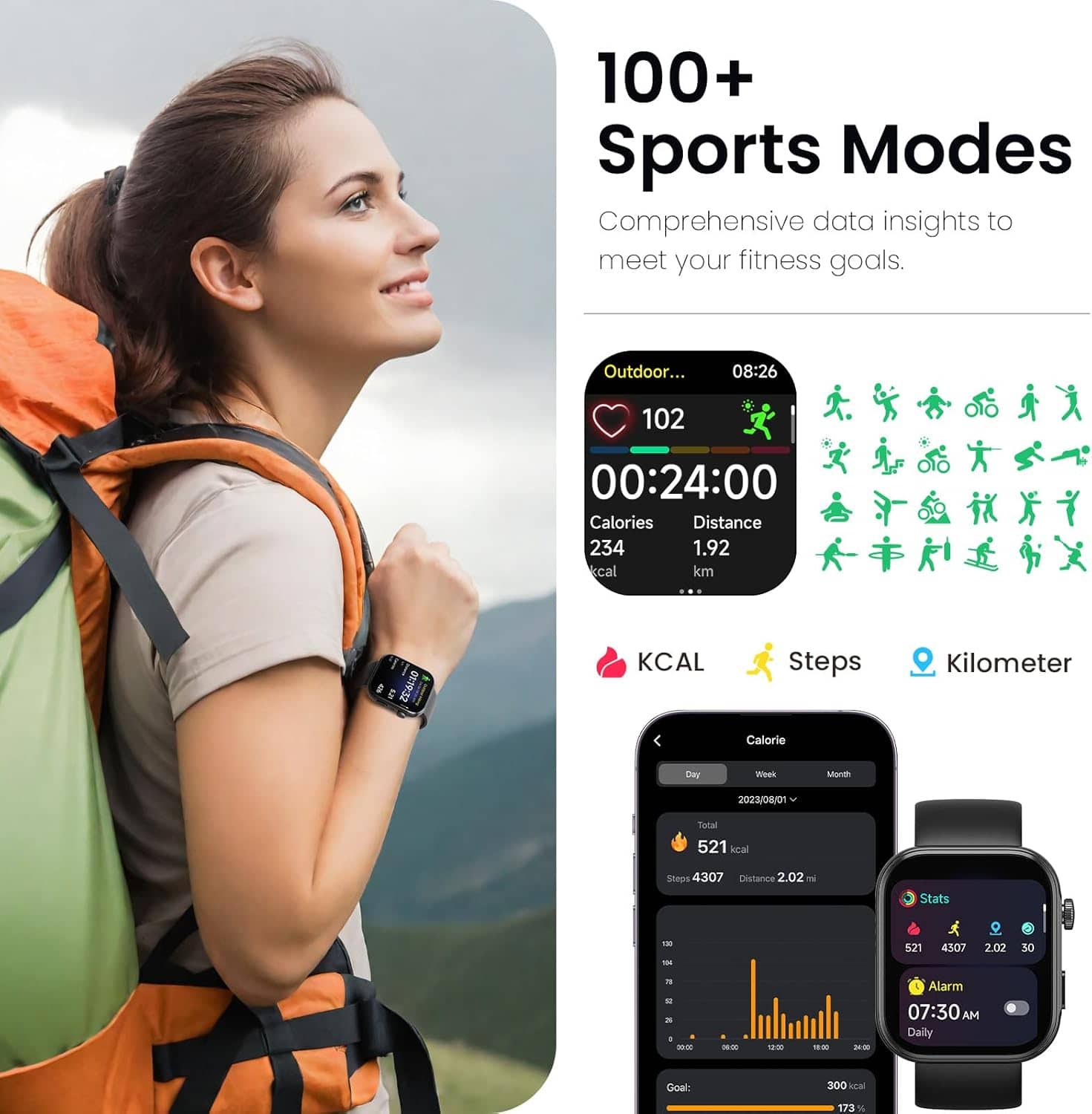 TOZO S6 Smartwatch 1.85 AMOLED - Image 3