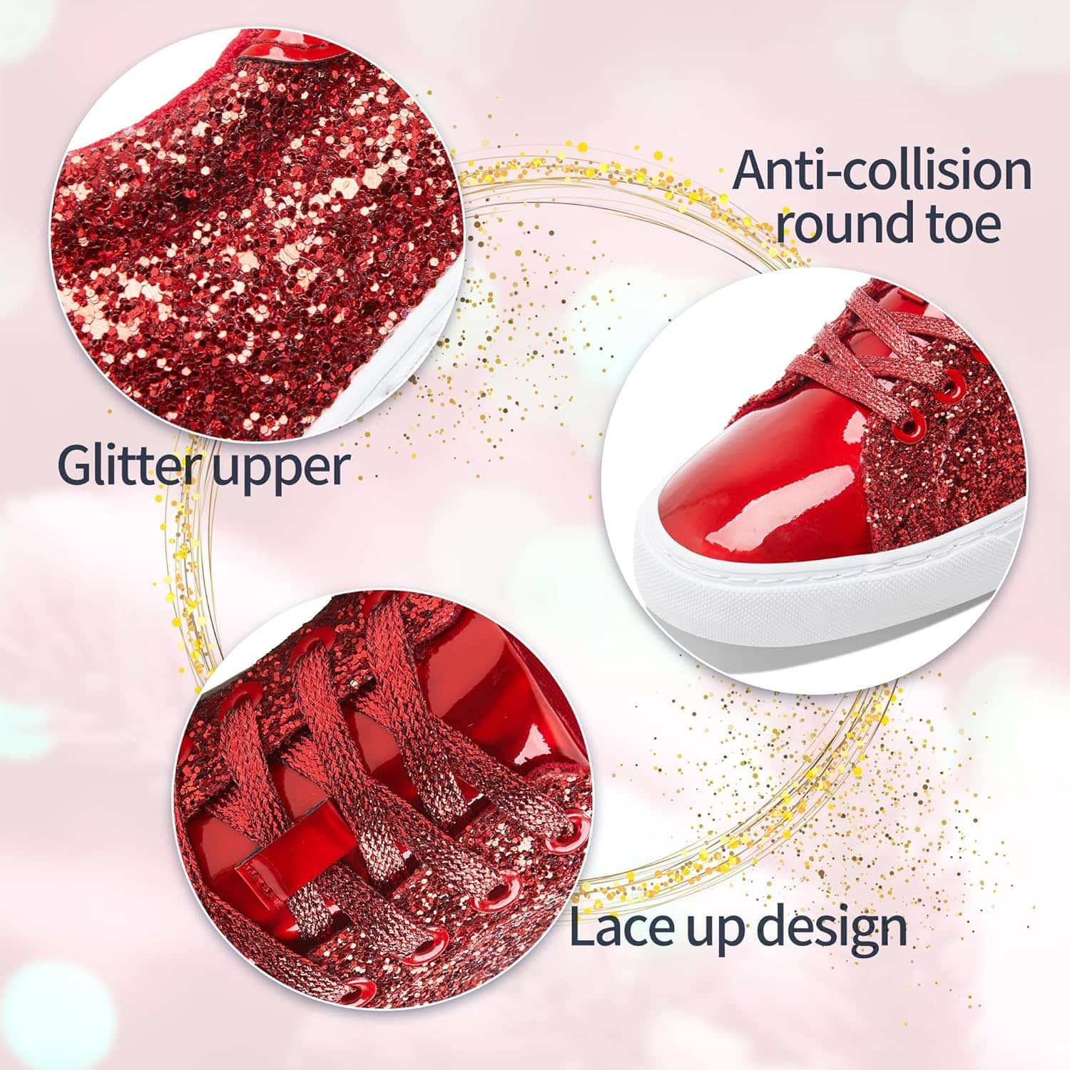 AISFAES Glitter Sneakers