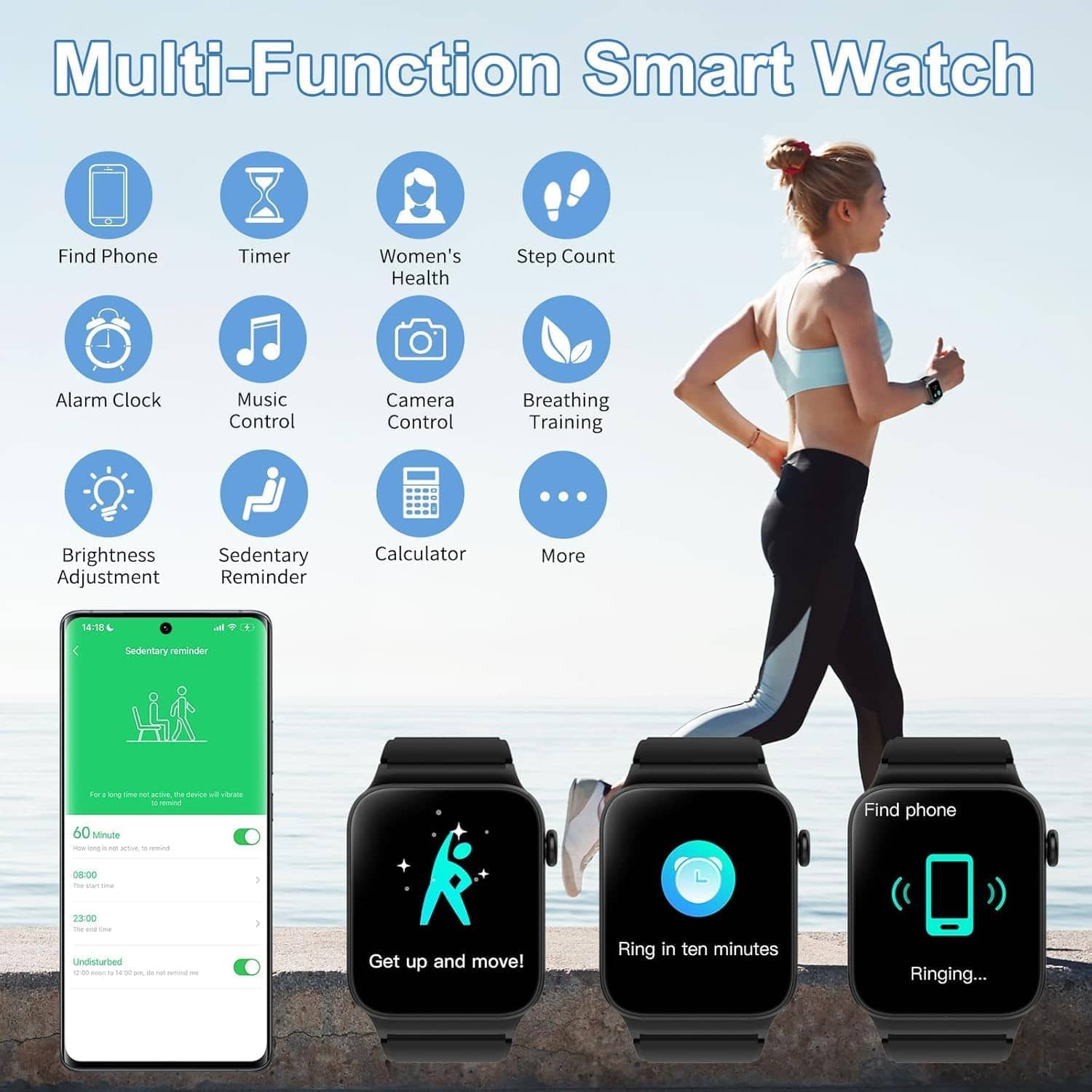 1.85" Smartwatch for Men & Women, Fitness Tracker - Image 4