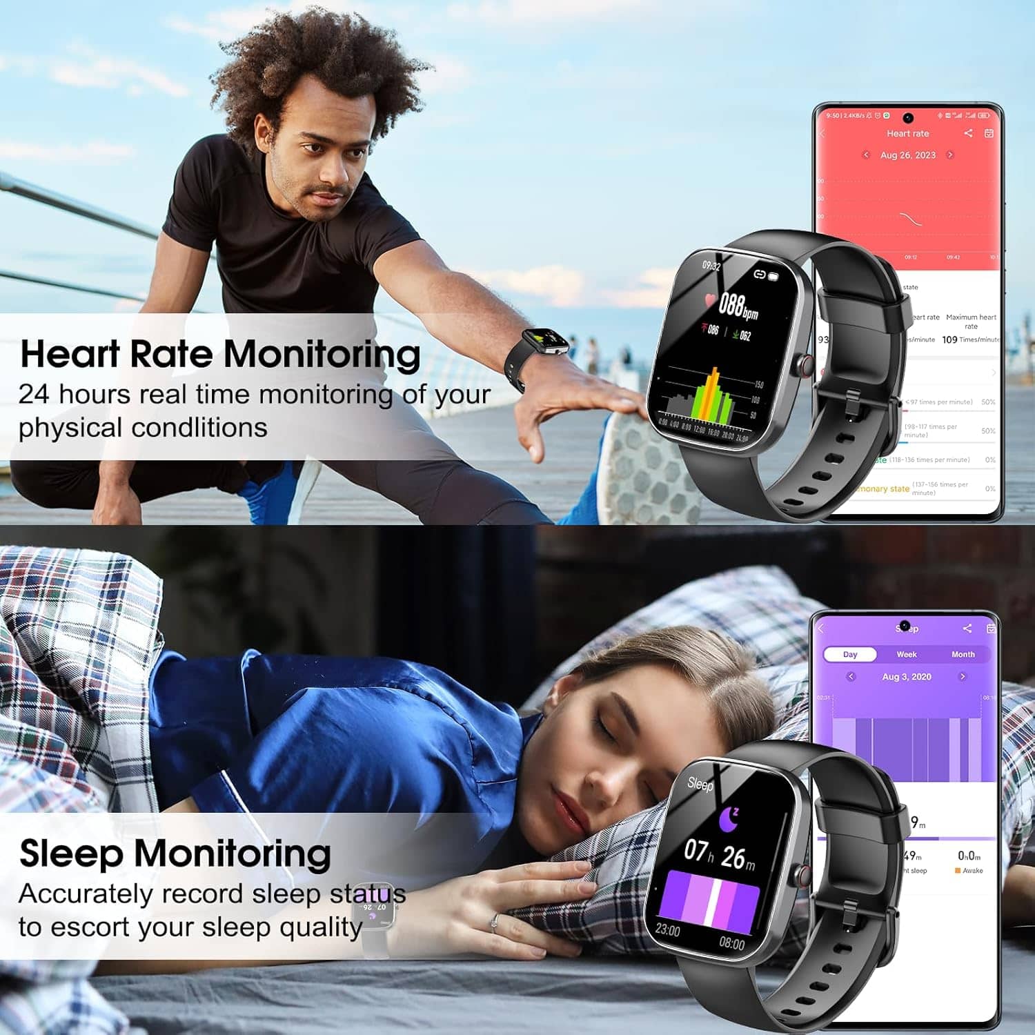 1.91'' HD Smartwatch: Fitness Tracker with Calls & 110+ Modes - Image 5