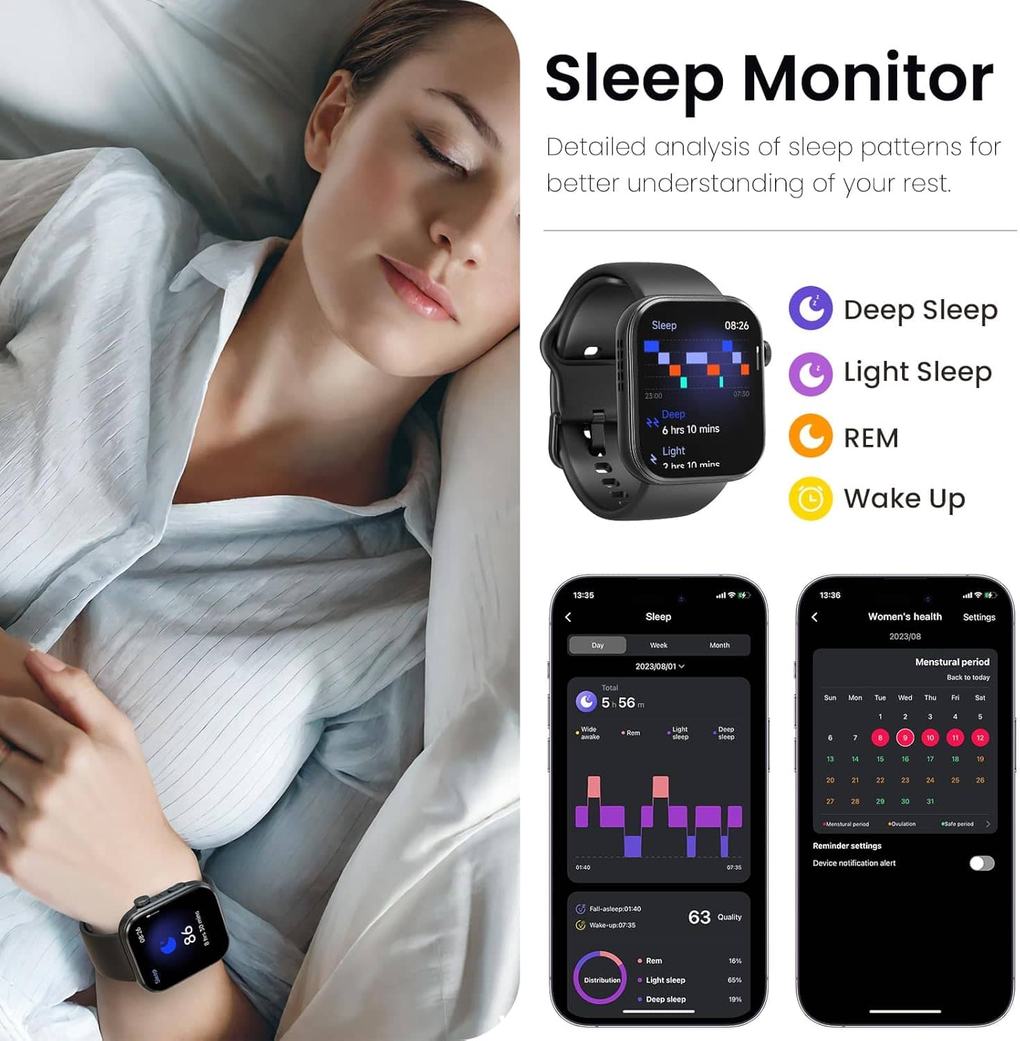 TOZO S6 Smartwatch 1.85 AMOLED - Image 5