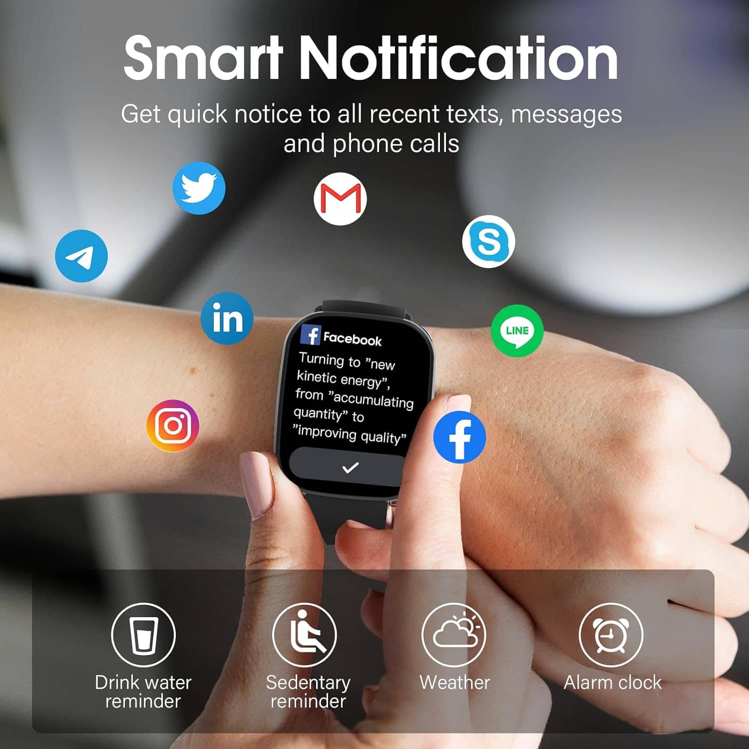 1.91'' HD Smartwatch: Fitness Tracker with Calls & 110+ Modes - Image 6
