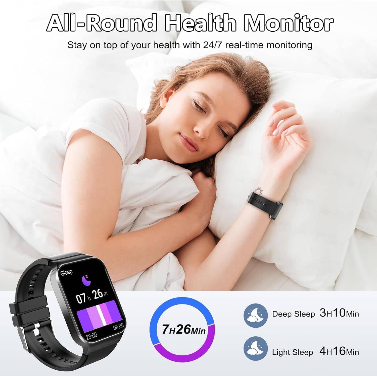 1.85" Smartwatch for Men & Women, Fitness Tracker - Image 5