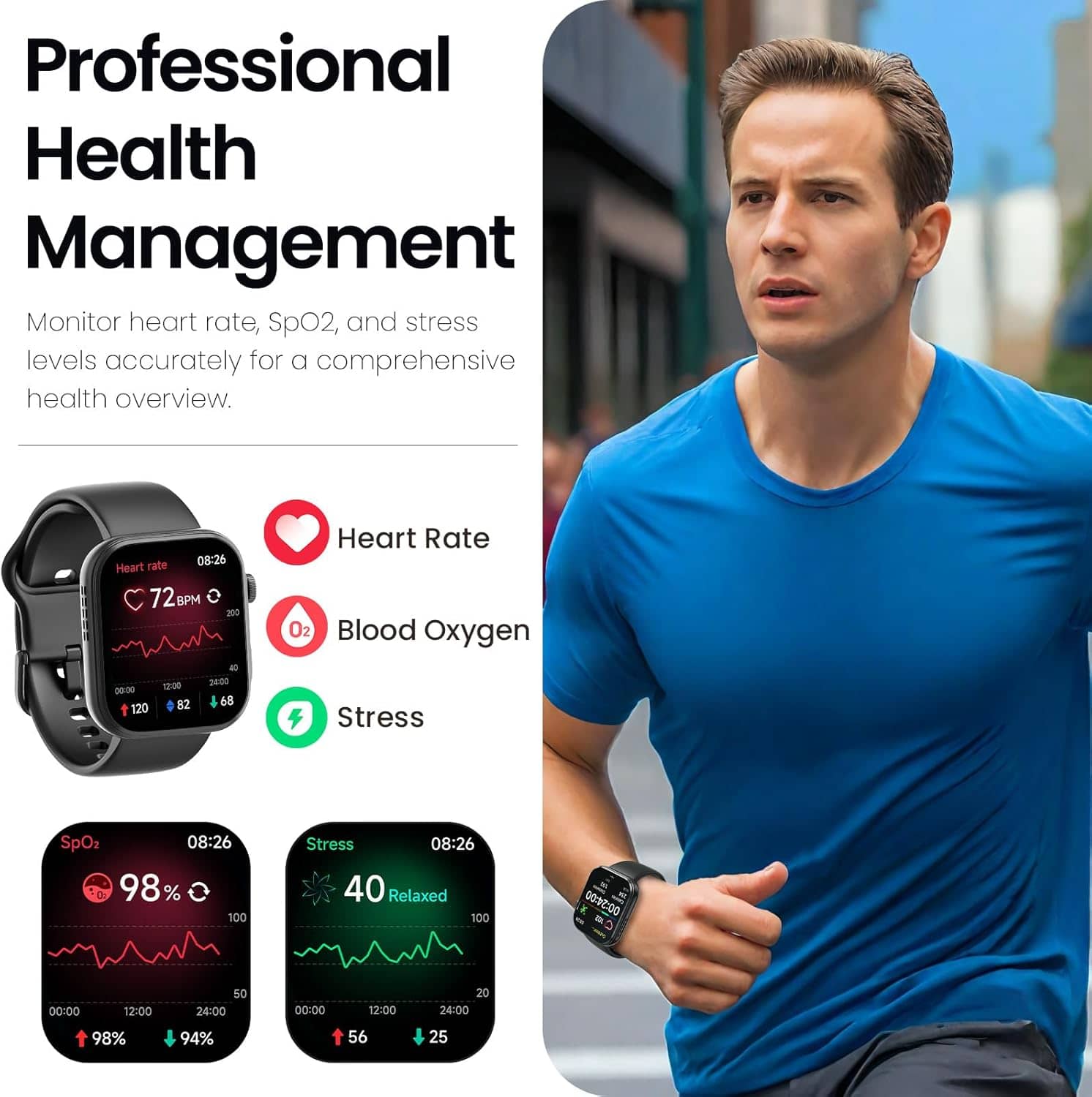 TOZO S6 Smartwatch 1.85 AMOLED - Image 6