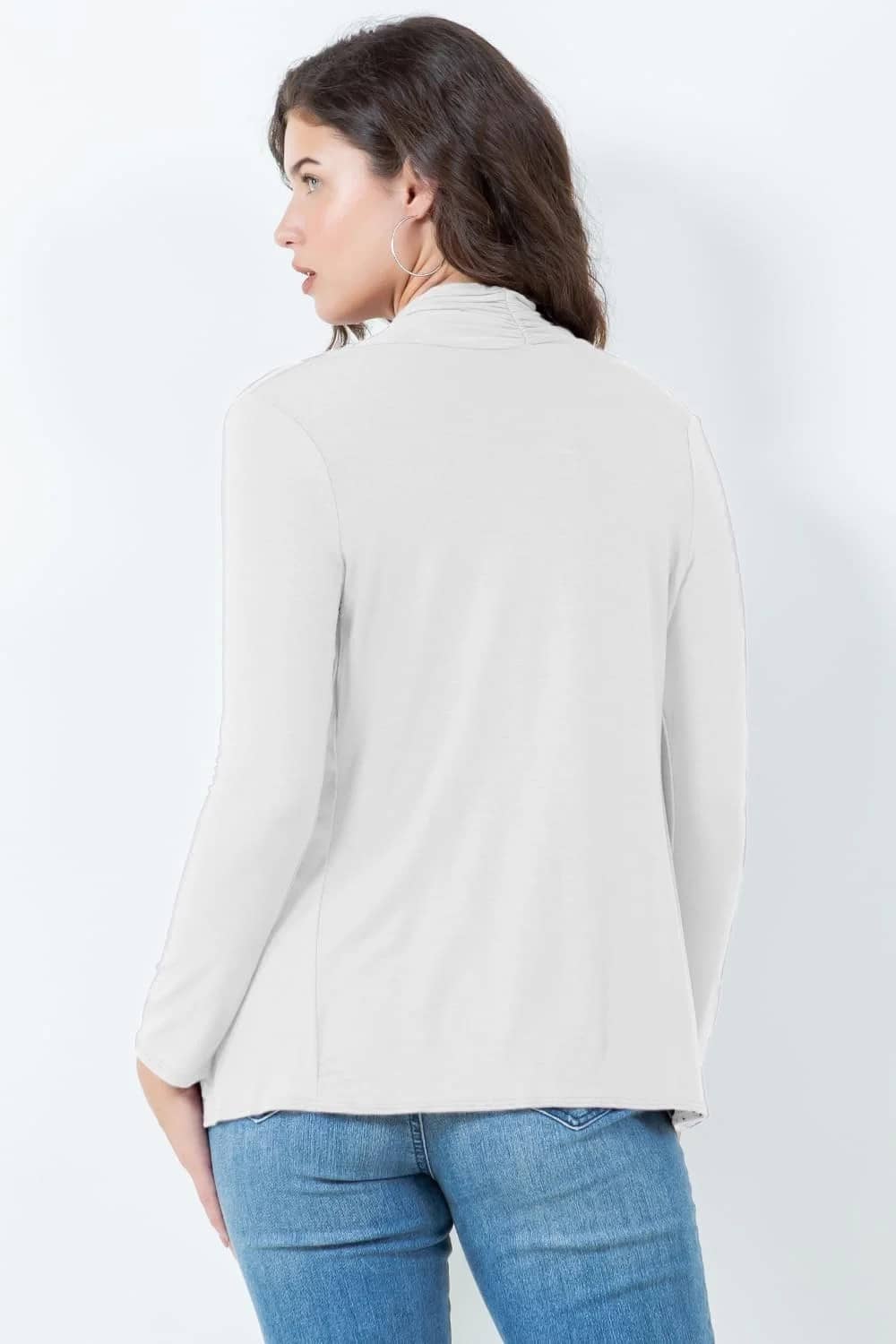 Azules Plus Size Long Sleeve Tunic Top – Casual Flowy Shirt - Image 5