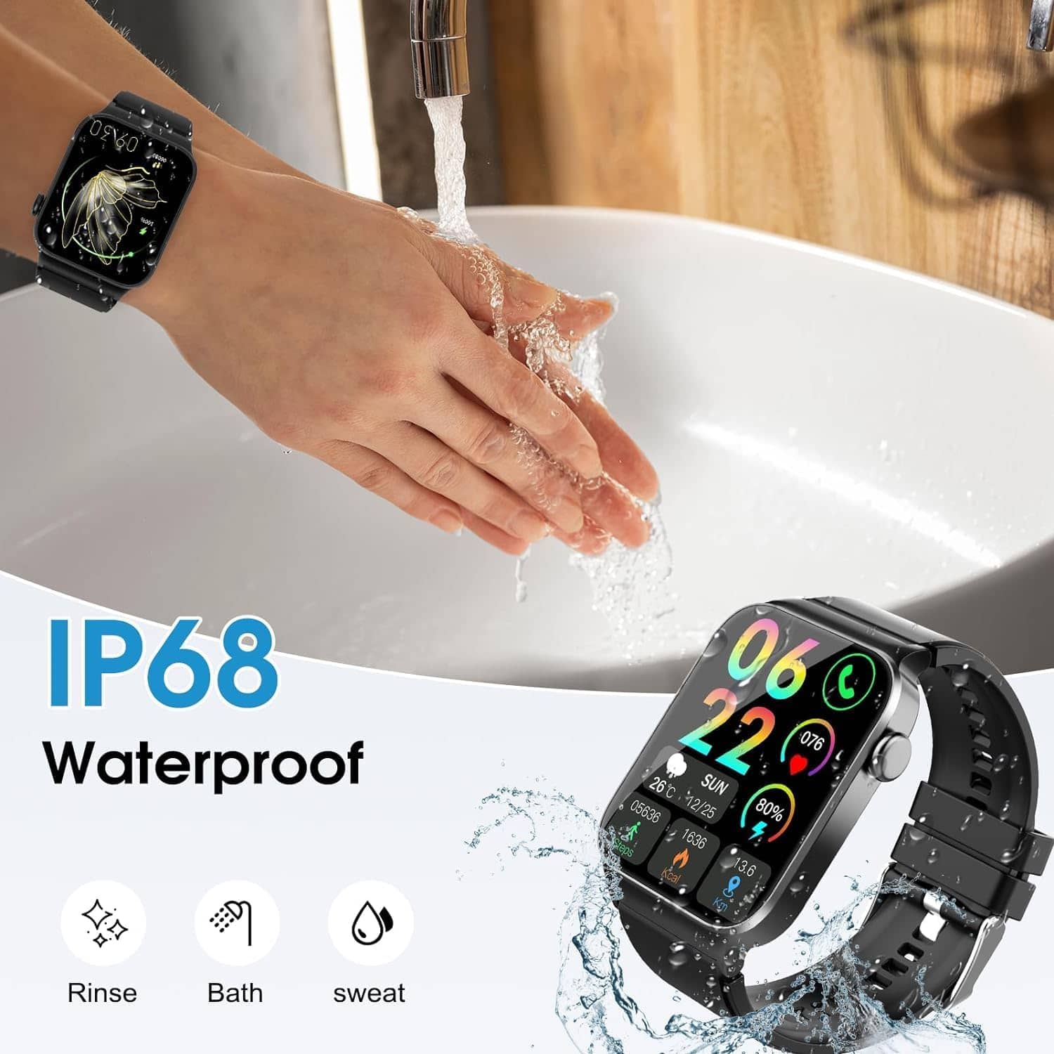 1.85" Smartwatch for Men & Women, Fitness Tracker - Image 6