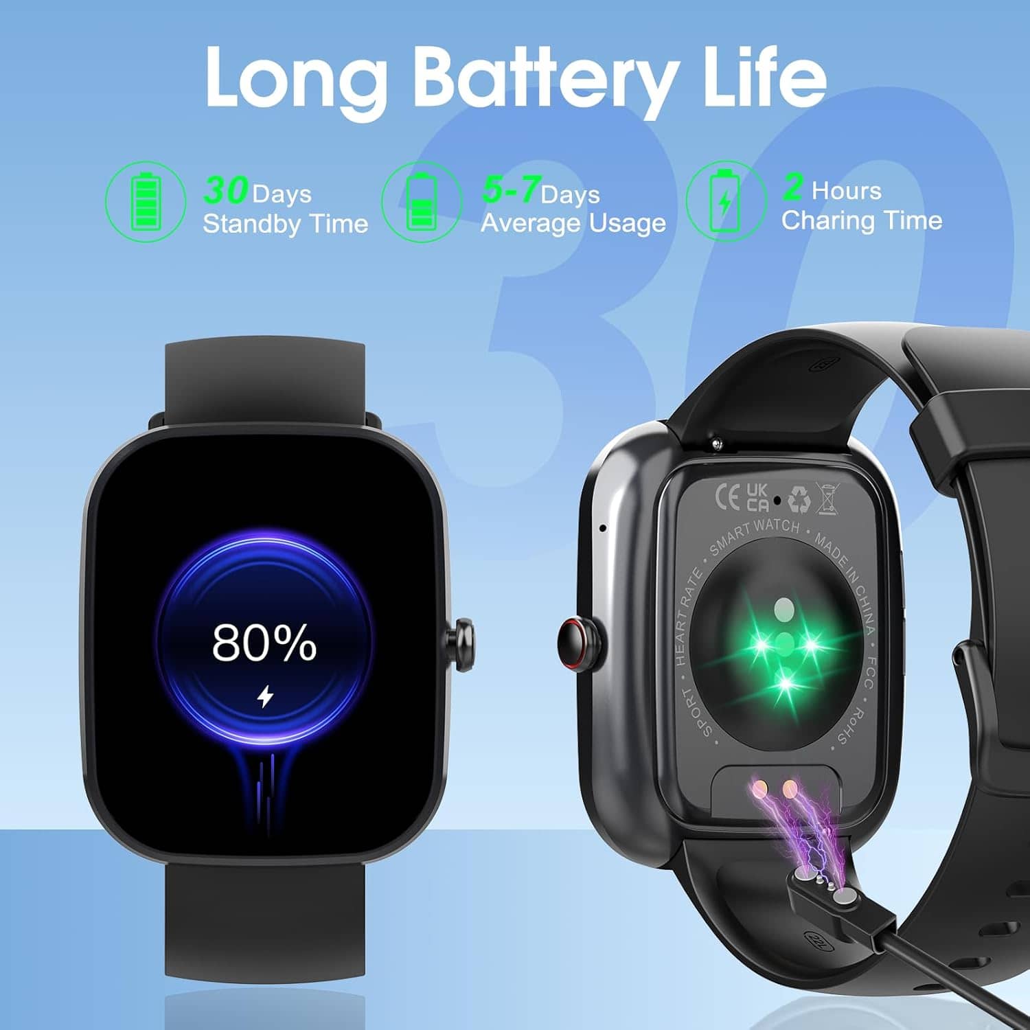 1.91'' HD Smartwatch: Fitness Tracker with Calls & 110+ Modes - Image 7