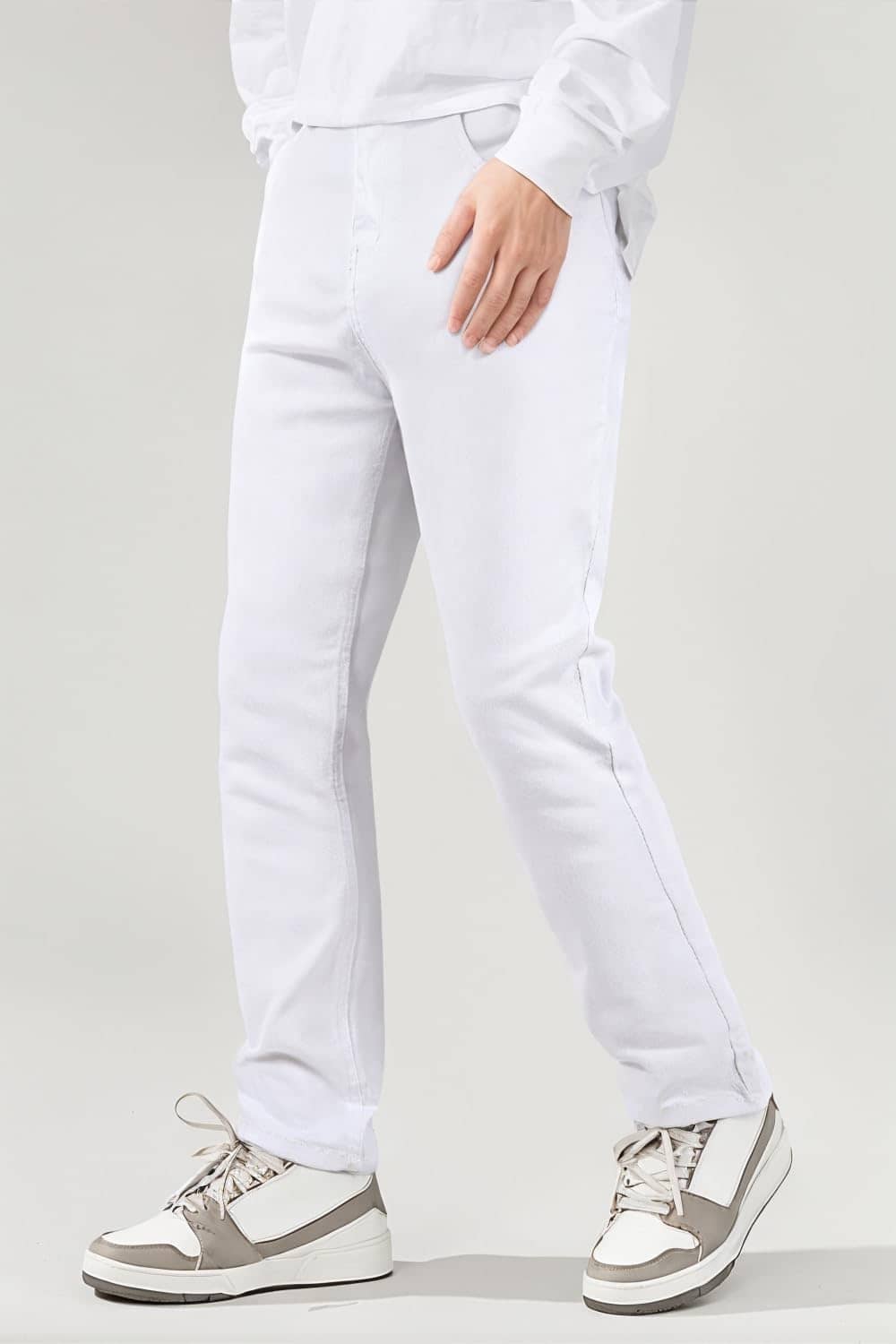Heyfanee Mens Slim Fit Jeans Skinny Stretchy Denim Pants for Men - Image 2