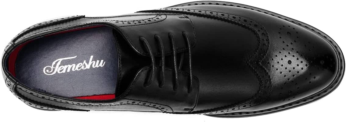 Temeshu Men's Dress Shoes Casual Oxford Shoes Business Formal Shoes - Image 5
