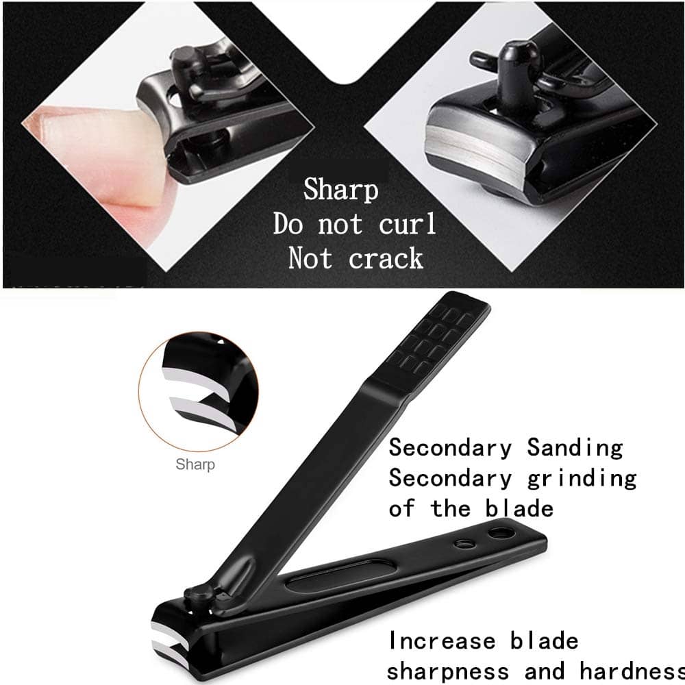 Manicure Set Personal Care Nail Clipper Kit Manicure Professional Manicure Pedicure Set Mens Accessories Personal Care Set Nail Grooming Kit Present for Men Husband Boyfriend Parent - Image 7