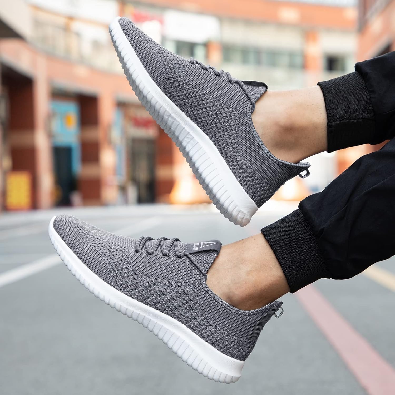 VAMJAM Men's Running Shoes Ultra Lightweight Breathable Walking Shoes Non Slip Athletic Fashion Sneakers Mesh Workout Casual Sports Shoes - Image 5