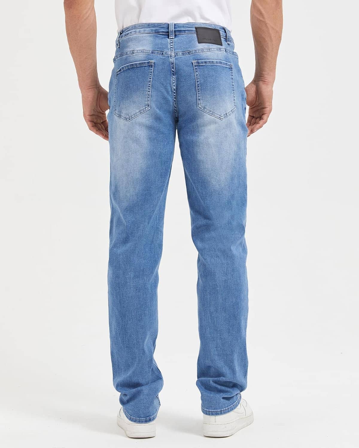 Zylioo 38,36,34 Inseam Tall Jeans for Men，Extra Tall Slim Fit Stretch Jeans,Tall Size Denim with 5-Pocket - Image 3