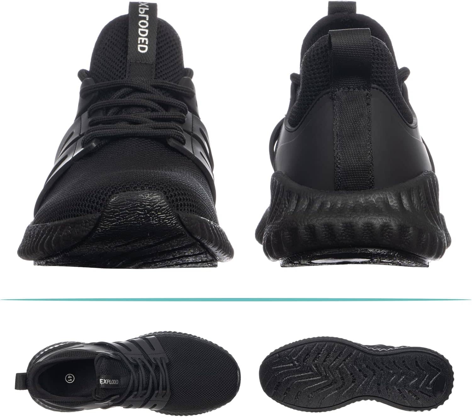 Mens Sneakers Walking Shoes - Memory Foam Athletic Tennis Running Workout Gym Ultra Lightweight Breathable Jogging Sports Shoes Slip on Casual Sneaker - Image 6