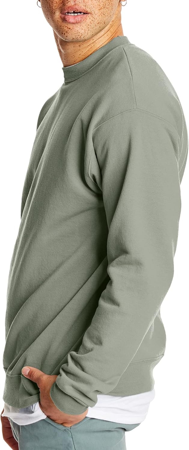 Hanes EcoSmart Fleece, Cotton-Blend Pullover, Crewneck Sweatshirt for Men (1 Or 2 Pack) - Image 4