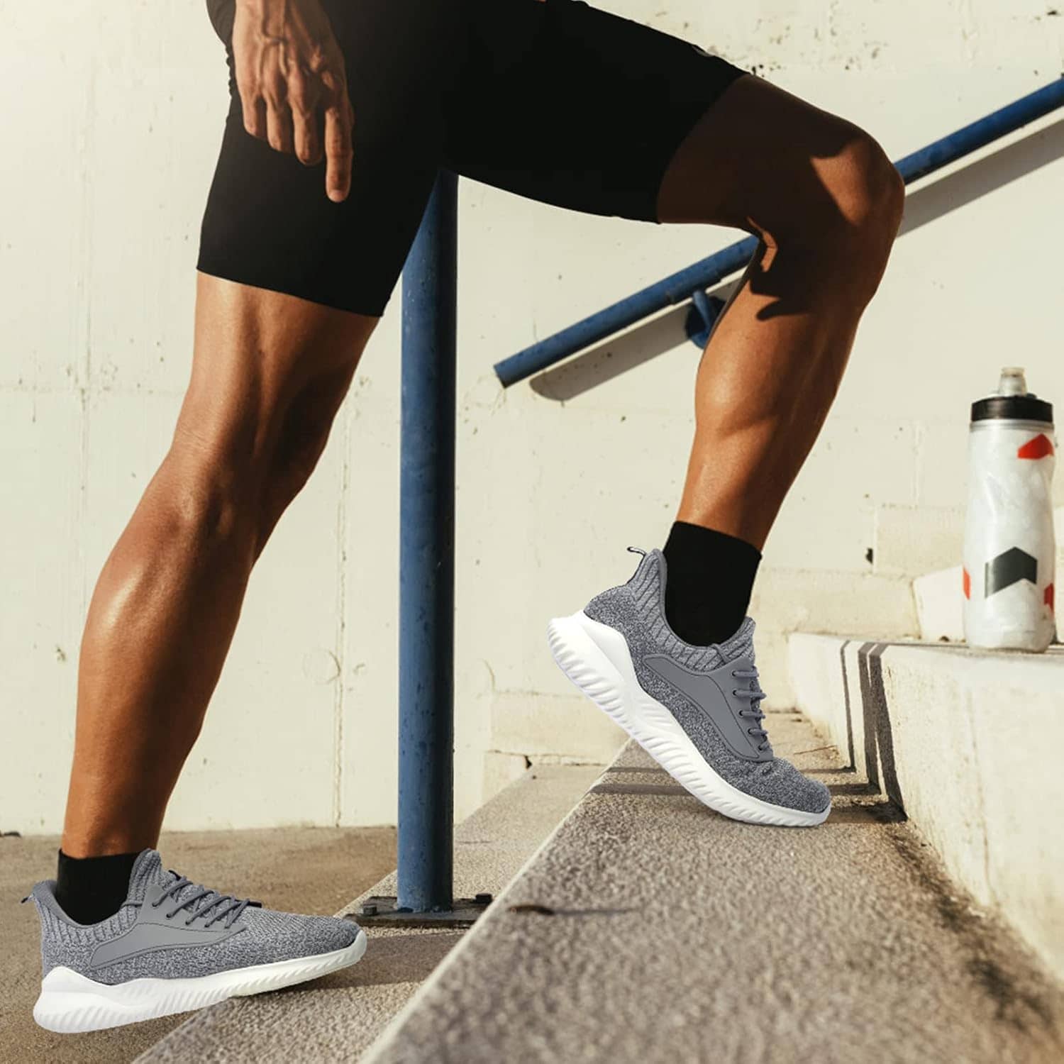 Akk Walking Shoes for Men Sneakers - Slip on Memory Foam Running Tennis Shoes for Athletic Workout Gym Jogging Indoor Outdoor Lightweight Breathable Casual Sneakers - Image 2