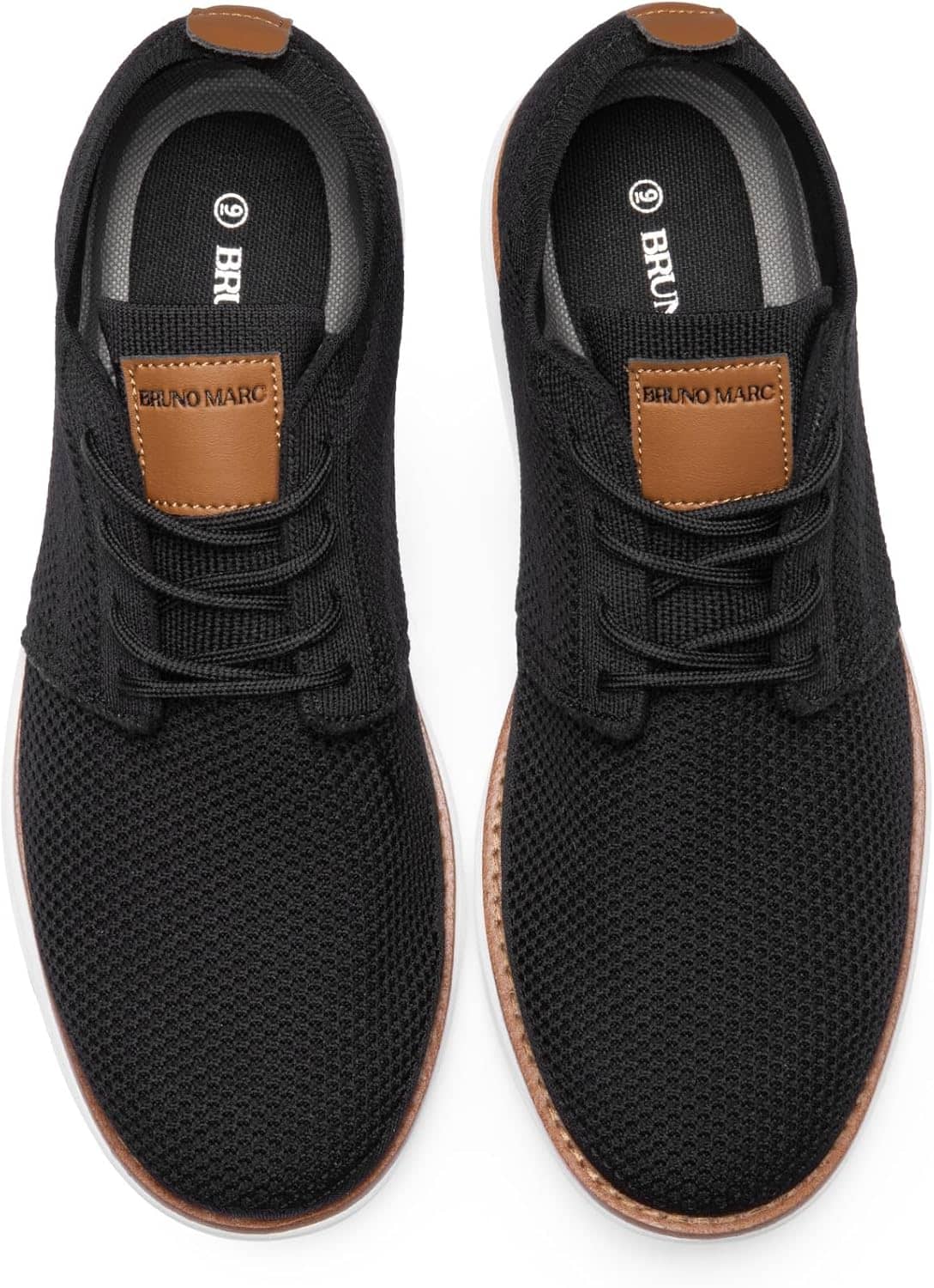 Bruno Marc Men's KnitFlex Breeze Mesh Sneakers Oxfords Lace-Up Lightweight Casual Walking Shoes - Image 4