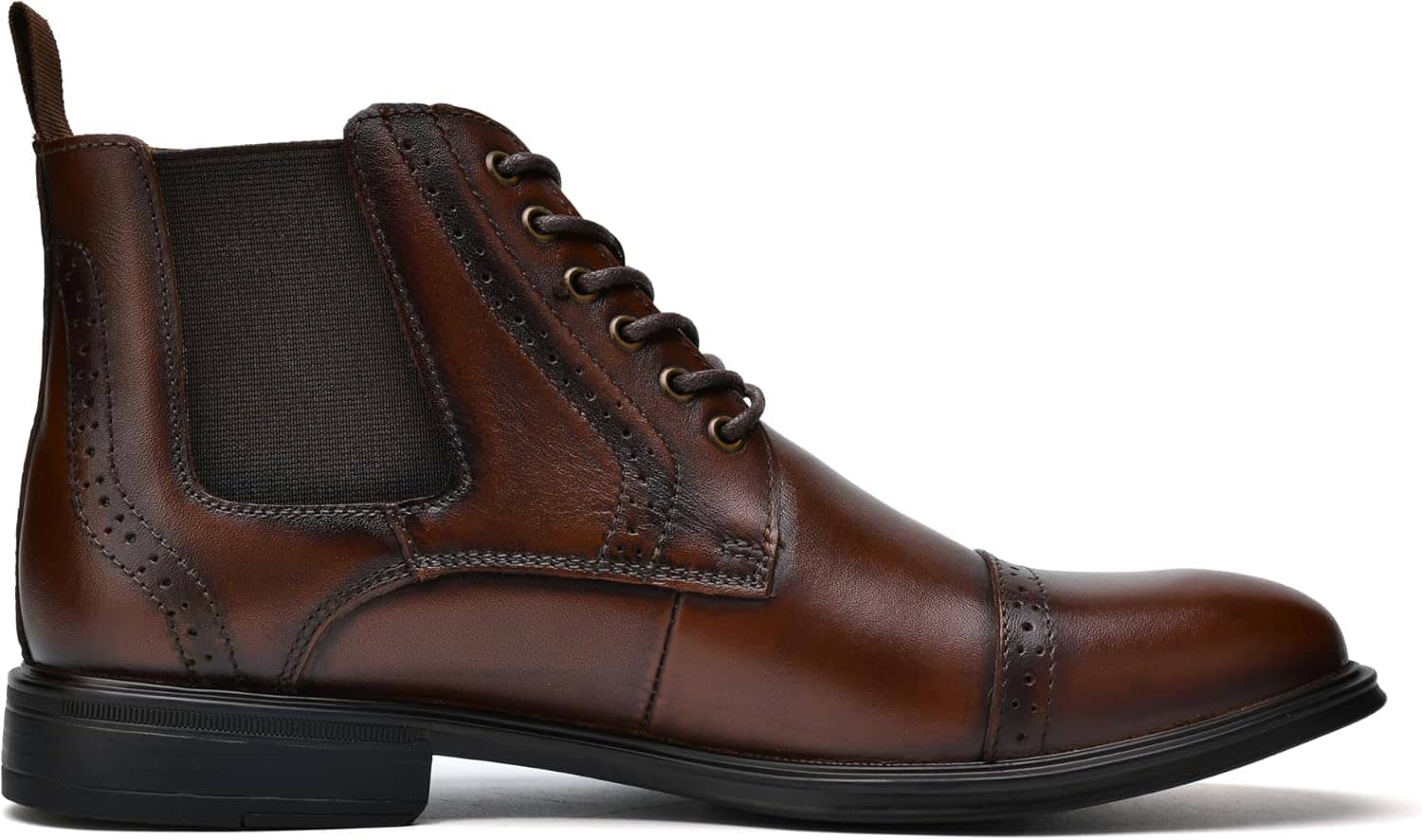 Men's Dress Boots Dress Boots For Men Leather Boots Ankle Causl Boots Between Casual And Dressy - Image 5