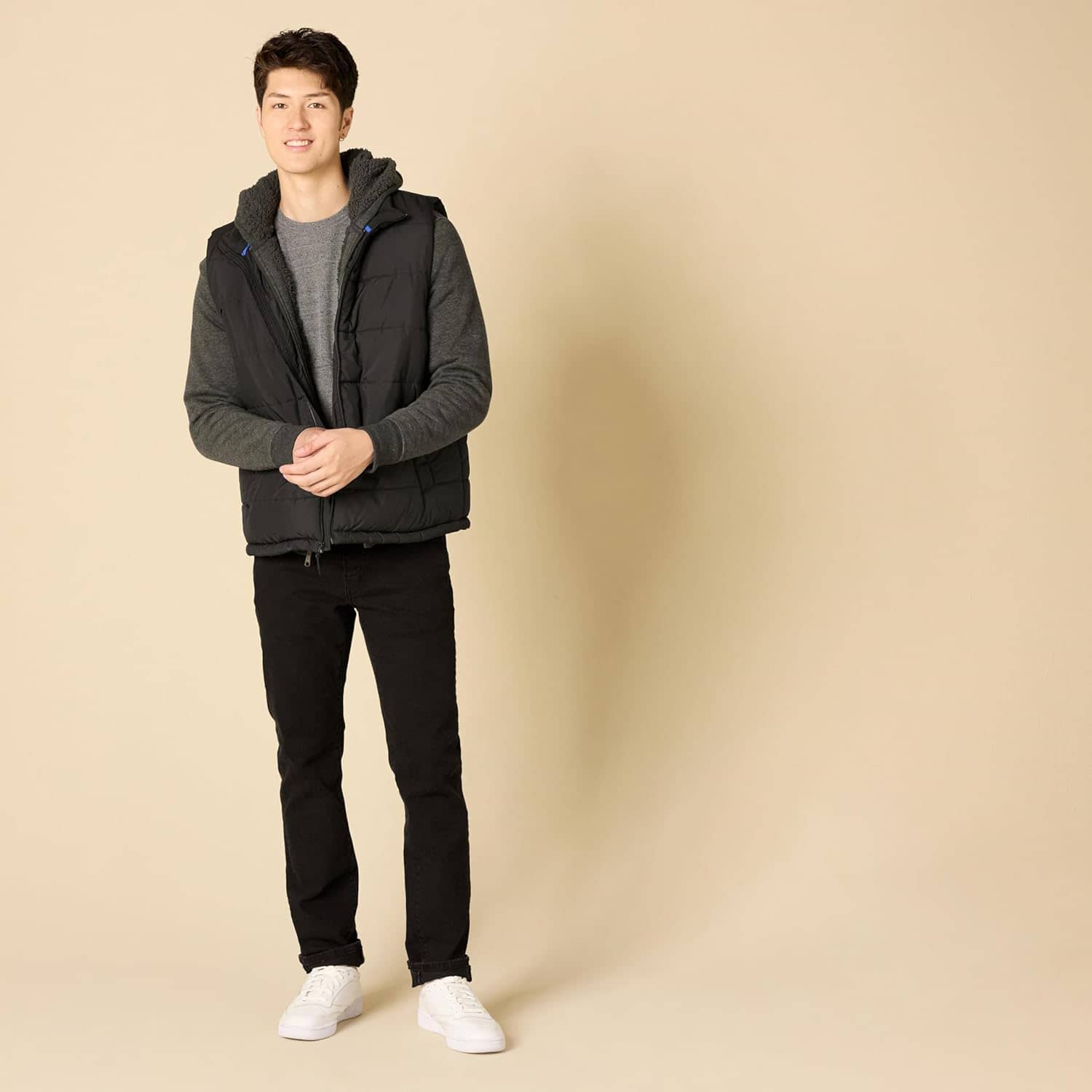 Amazon Essentials Hoodie For Men, Sherpa-Lined Full-Zip Fleece Sweatshirt - Image 5