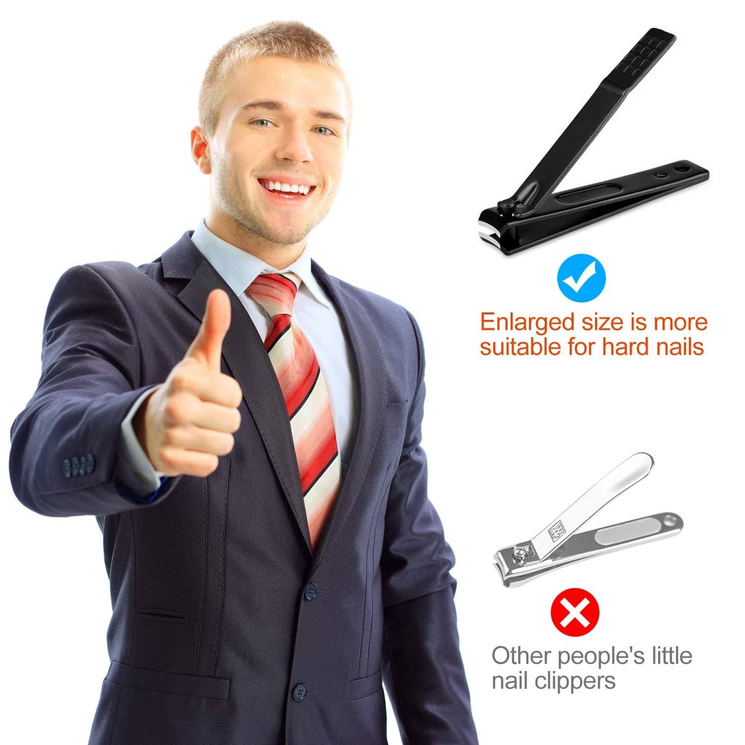 Manicure Set Personal Care Nail Clipper Kit Manicure Professional Manicure Pedicure Set Mens Accessories Personal Care Set Nail Grooming Kit Present for Men Husband Boyfriend Parent - Image 6