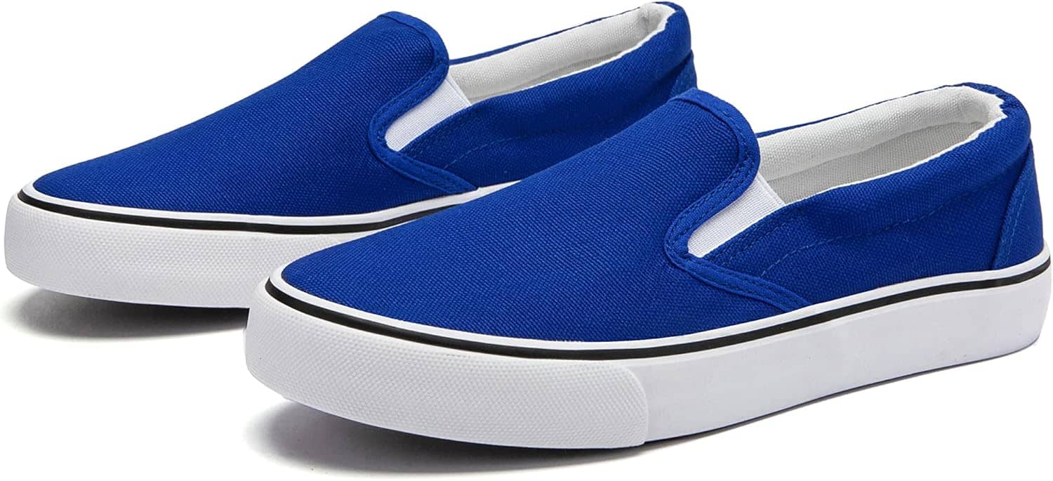 Low-Top Slip Ons Women's Fashion Sneakers Casual Canvas Sneakers for Women Comfortable Flats Breathable Padded Insole Slip on Sneakers Women Low Slip on Shoes - Image 8