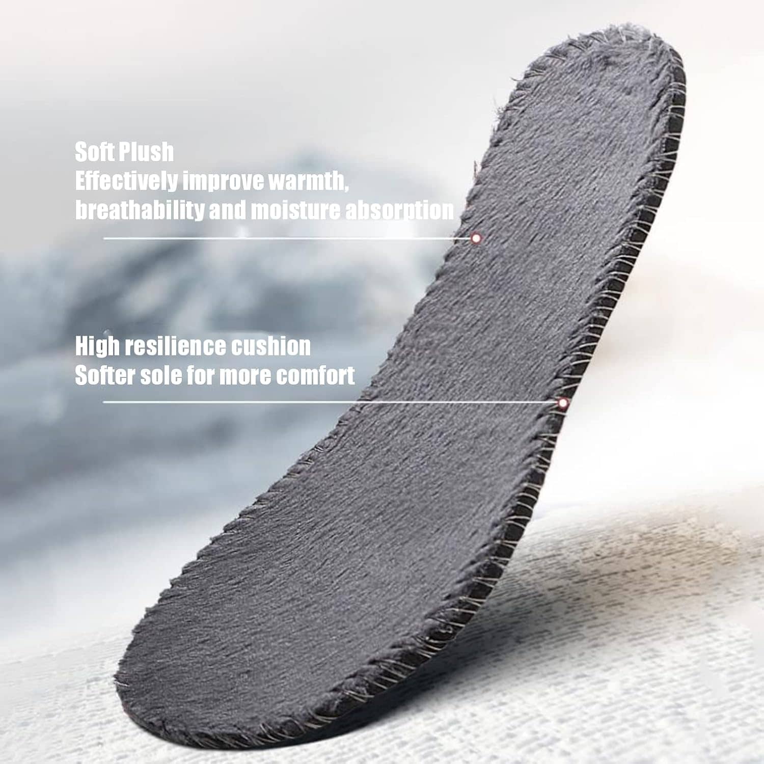 Mens Winter Boots Casual Lightweight Waterproof Snow Boots Anti-Slip Fur Lined Trekking Backpacking Hiking Boots… - Image 2