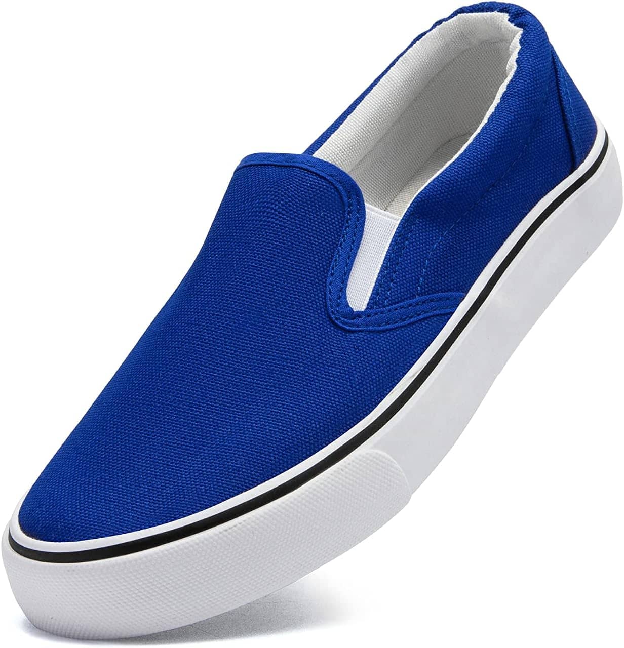 Low-Top Slip Ons Women's Fashion Sneakers Casual Canvas Sneakers for Women Comfortable Flats Breathable Padded Insole Slip on Sneakers Women Low Slip on Shoes