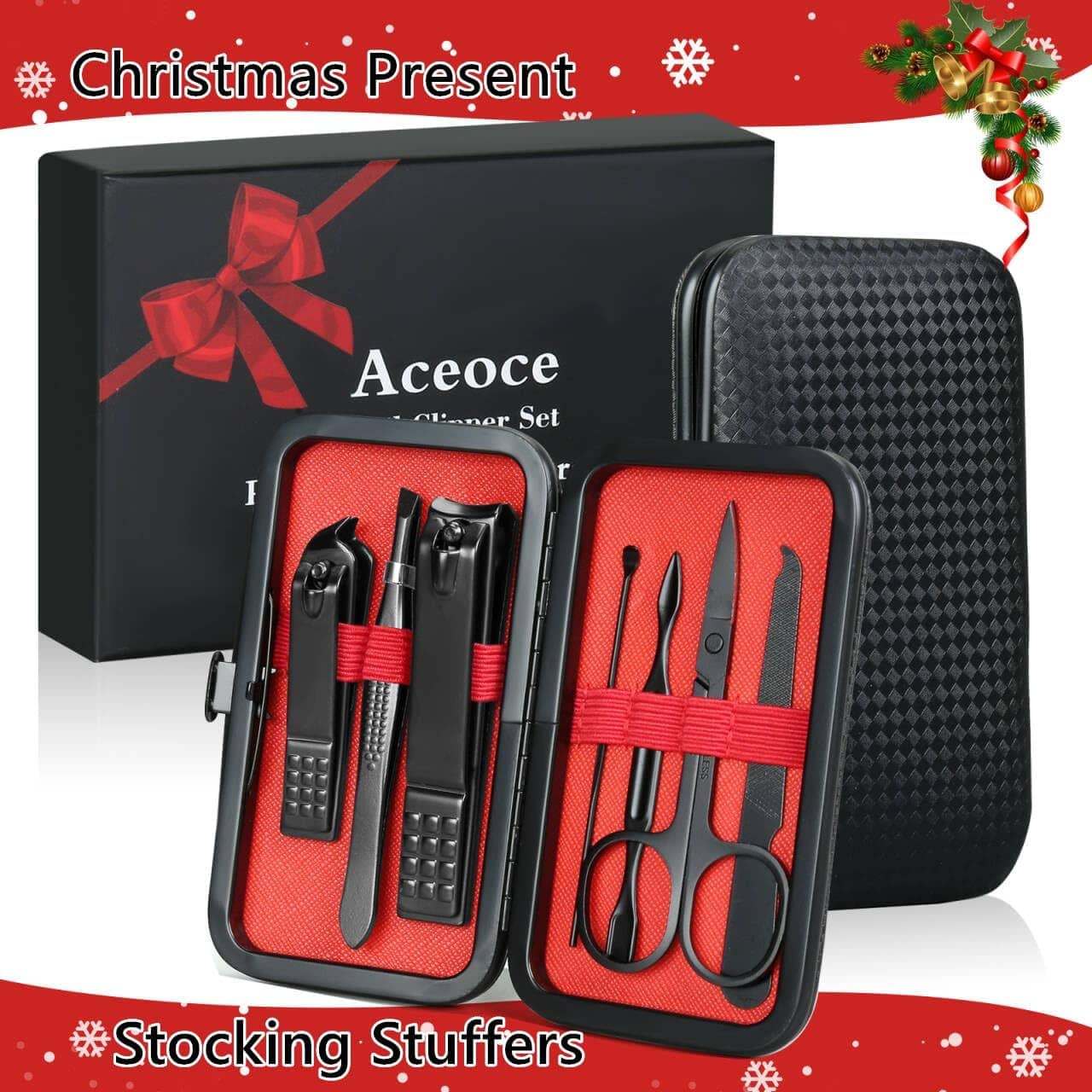 Manicure Set Personal Care Nail Clipper Kit Manicure Professional Manicure Pedicure Set Mens Accessories Personal Care Set Nail Grooming Kit Present for Men Husband Boyfriend Parent - Image 9