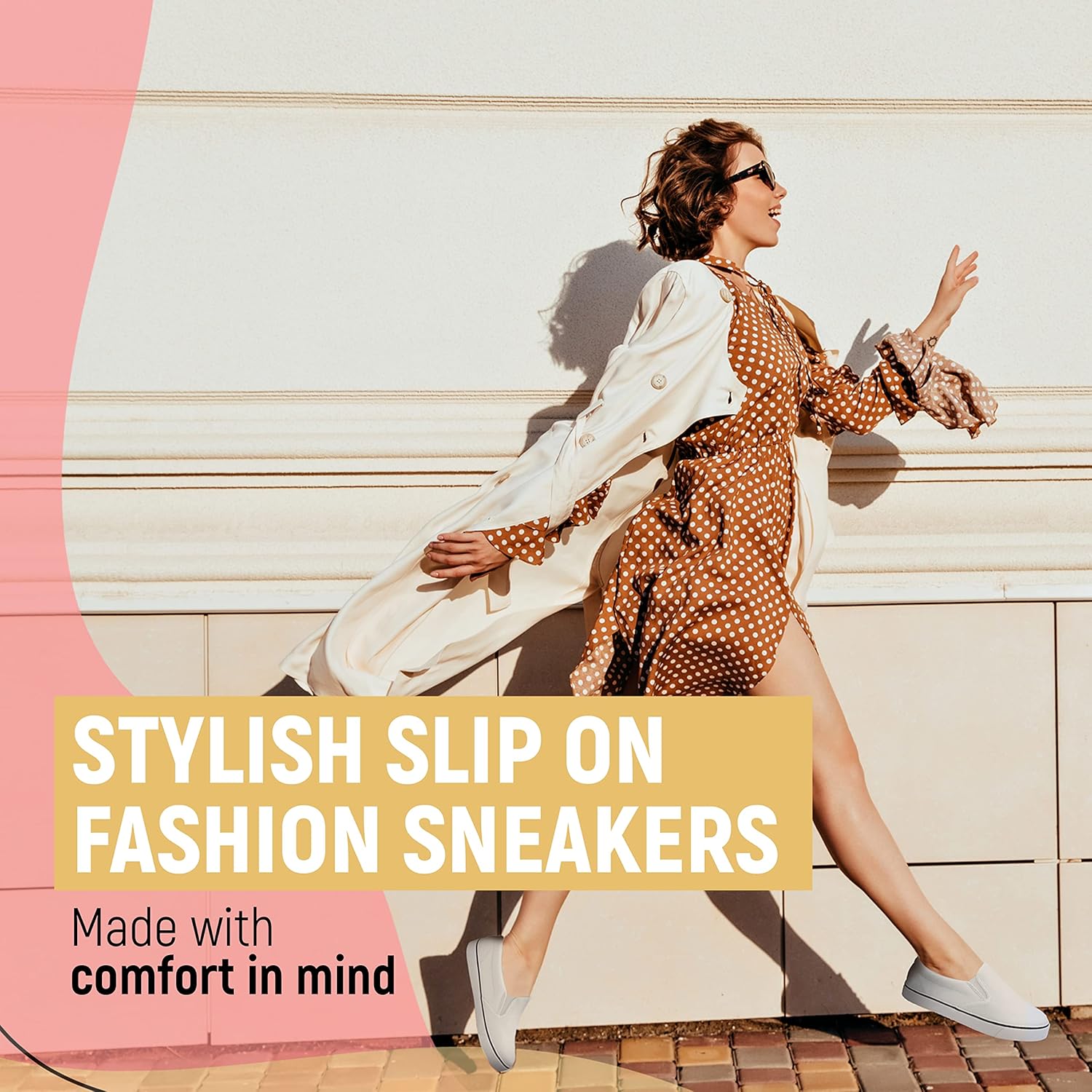Low-Top Slip Ons Women's Fashion Sneakers Casual Canvas Sneakers for Women Comfortable Flats Breathable Padded Insole Slip on Sneakers Women Low Slip on Shoes - Image 3