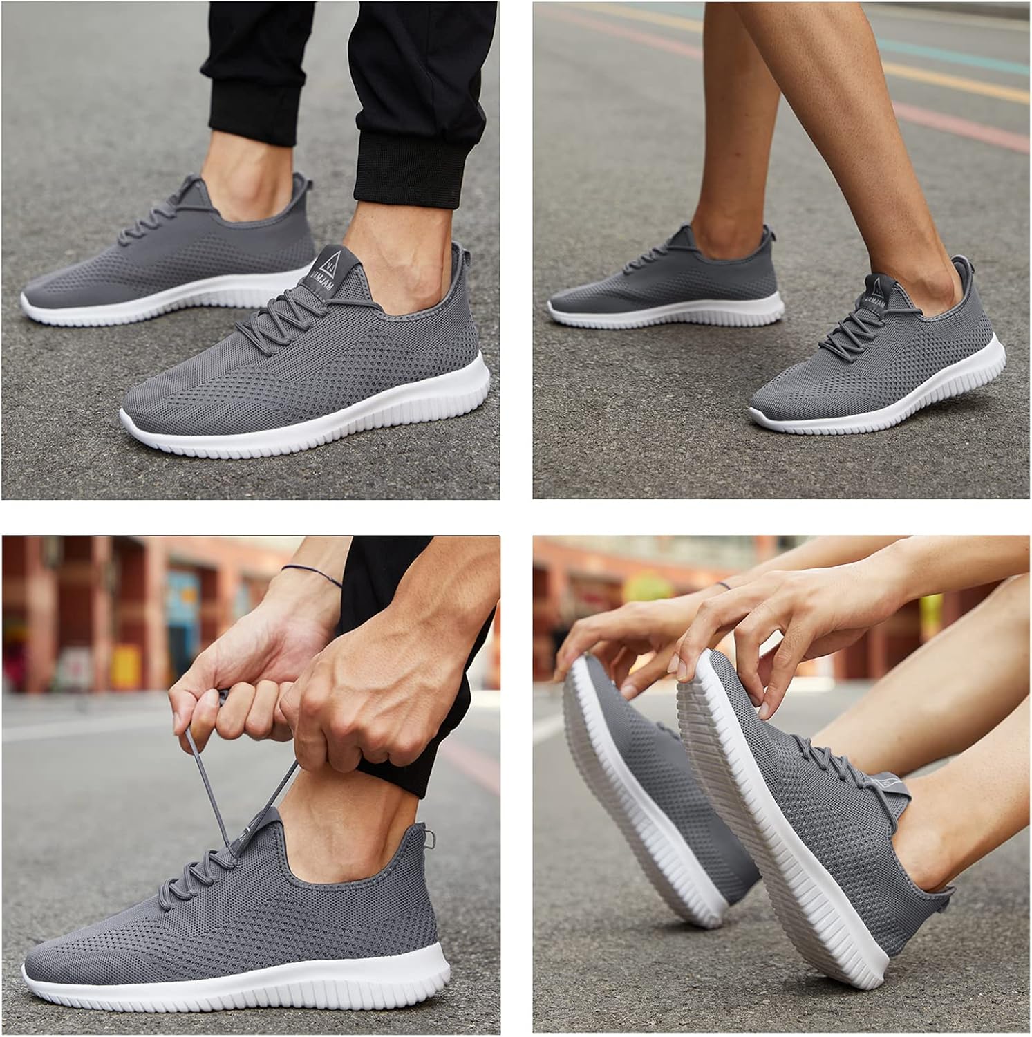 VAMJAM Men's Running Shoes Ultra Lightweight Breathable Walking Shoes Non Slip Athletic Fashion Sneakers Mesh Workout Casual Sports Shoes - Image 7