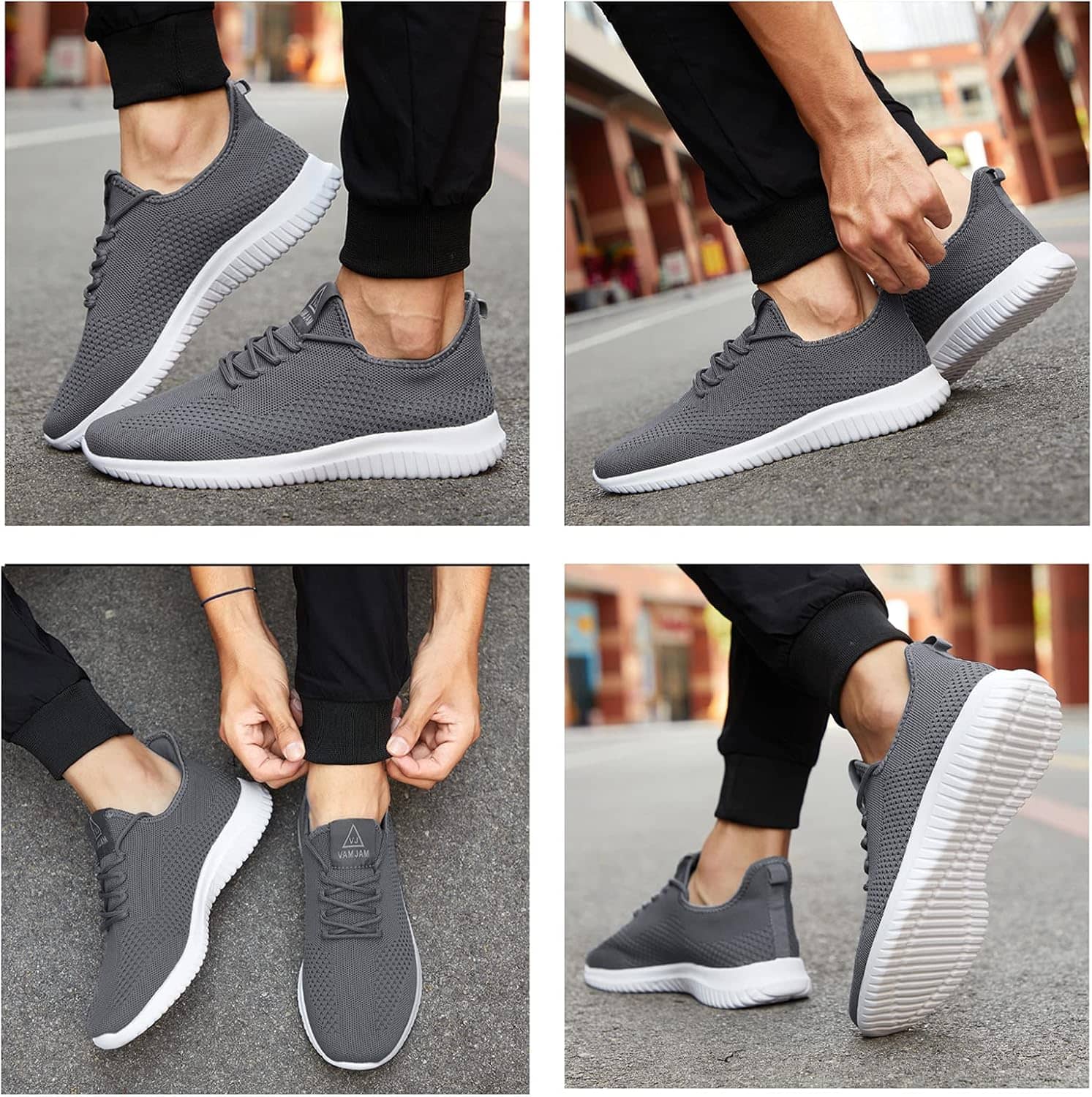 VAMJAM Men's Running Shoes Ultra Lightweight Breathable Walking Shoes Non Slip Athletic Fashion Sneakers Mesh Workout Casual Sports Shoes - Image 6
