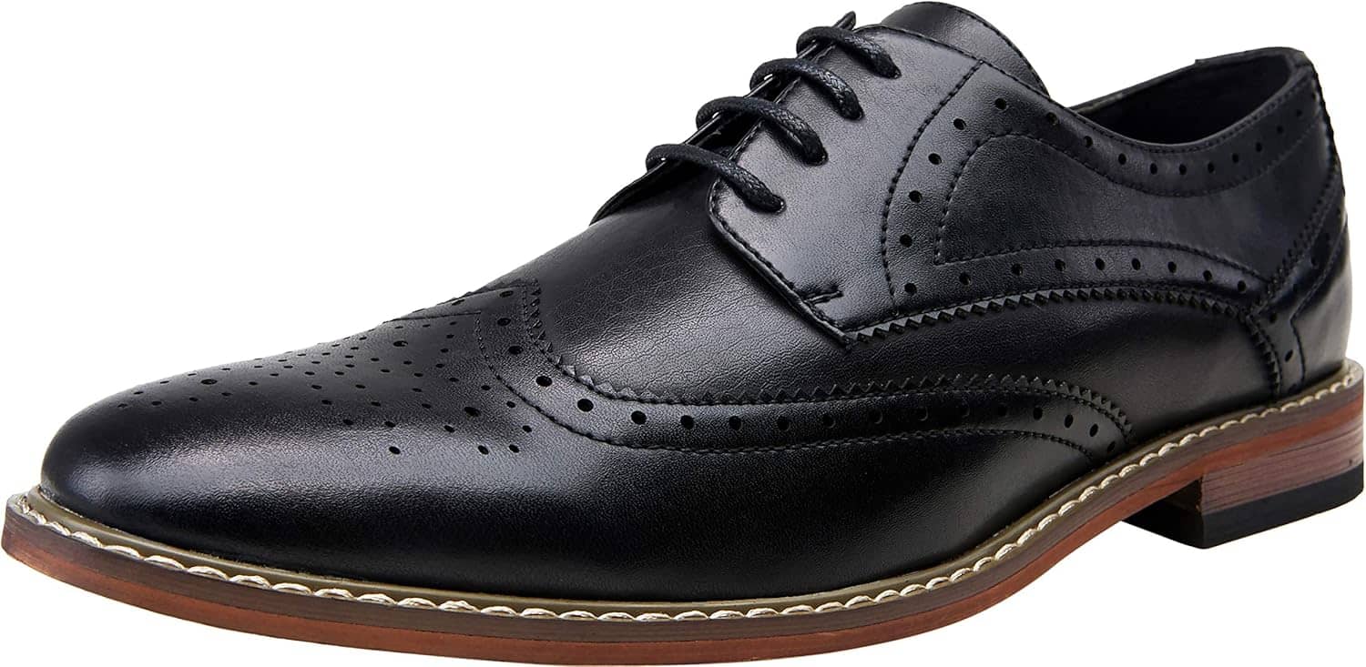 Vostey Men's Dress Shoes Oxford Shoes Formal Dress Shoes for Men Business Derby Shoes