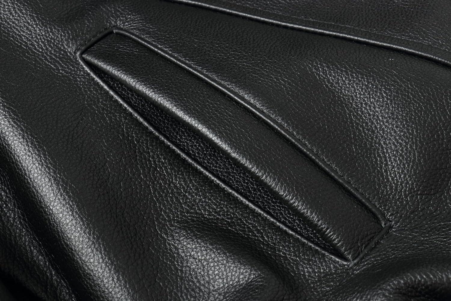 REED Men's American Style Bomber Genuine Leather Jacket - Image 7