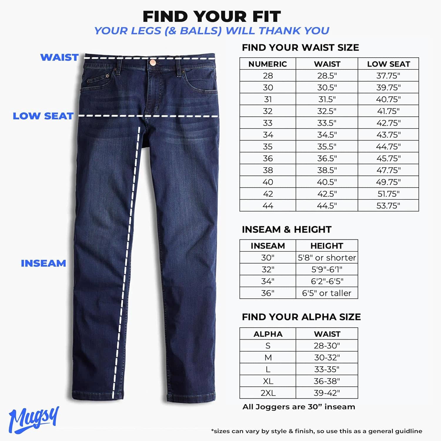 Mugsy Men's Jeans - Classic Fit Stretch Denim Jeans for Men - Comfortable & Flexible Pants for Men - True to Size - Image 6