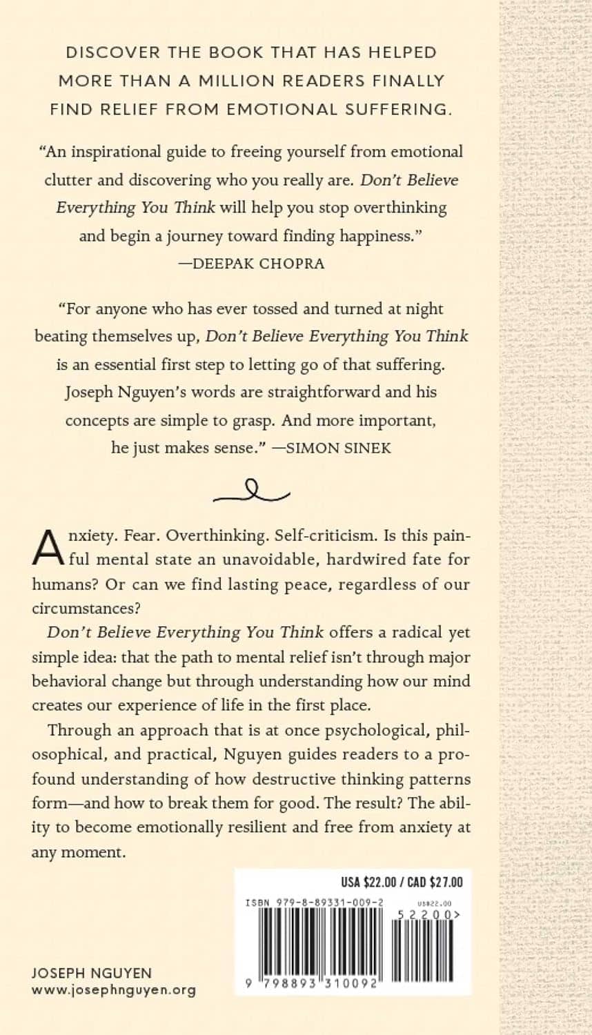 Don't Believe Everything You Think (Expanded Edition): Why Your Thinking Is The Beginning & End Of Suffering - Image 2