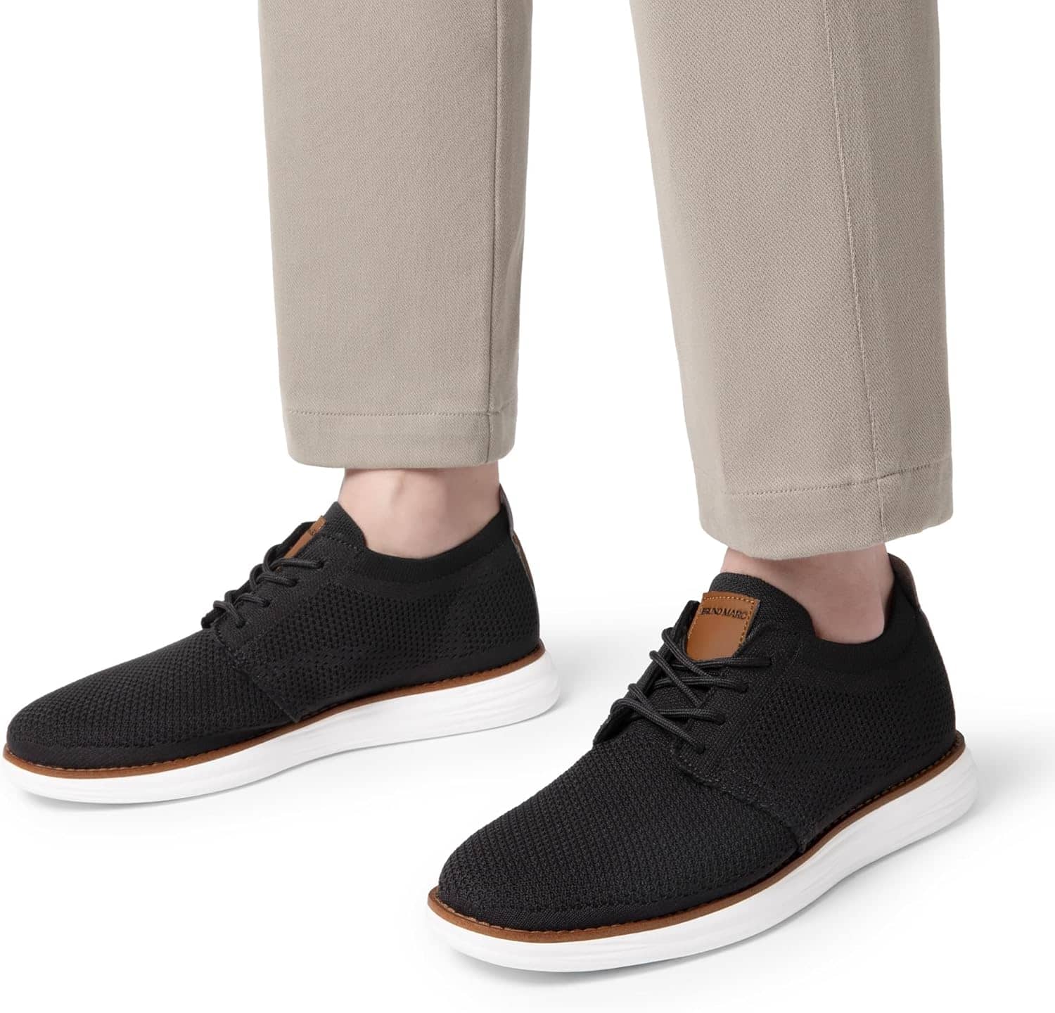 Bruno Marc Men's KnitFlex Breeze Mesh Sneakers Oxfords Lace-Up Lightweight Casual Walking Shoes - Image 7