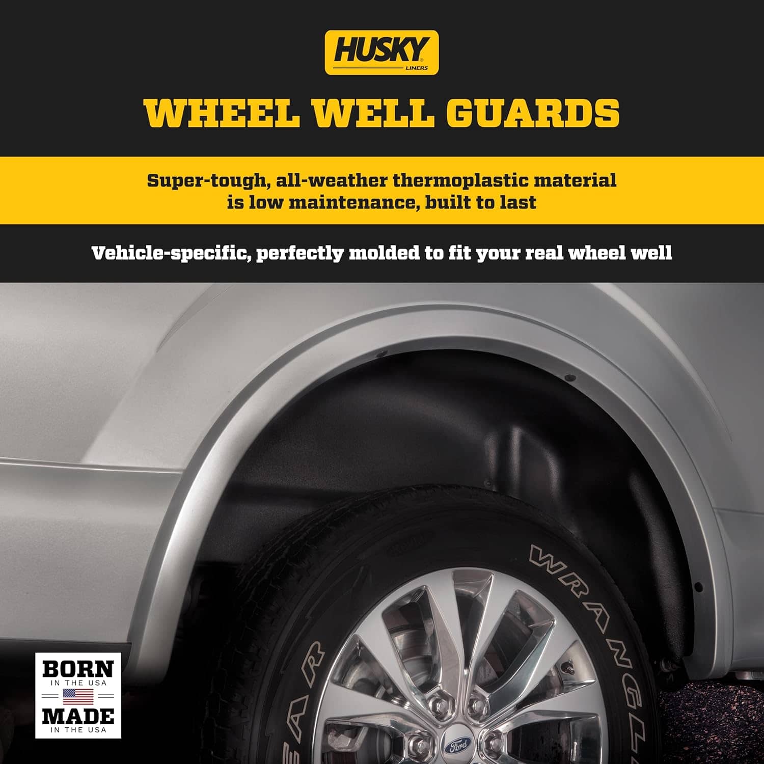 Husky Liners - Rear Wheel Well Guards | 2006-2014 Ford F-150 - Black, 2 Pc. | 79101 - Image 2