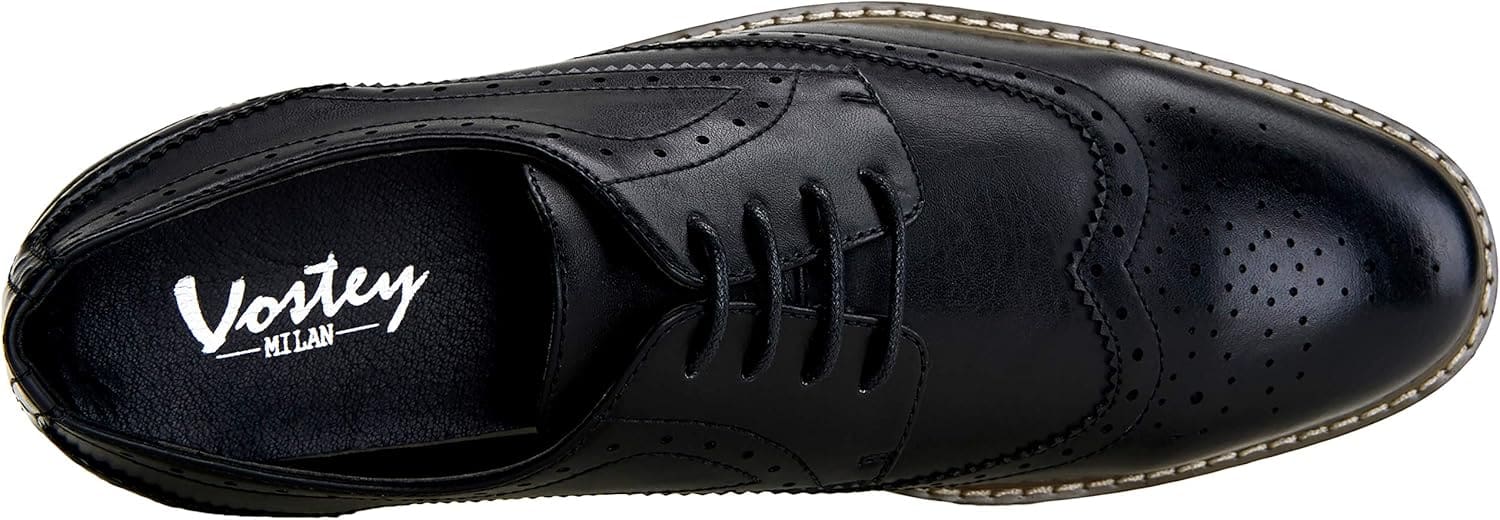 Vostey Men's Dress Shoes Oxford Shoes Formal Dress Shoes for Men Business Derby Shoes - Image 4