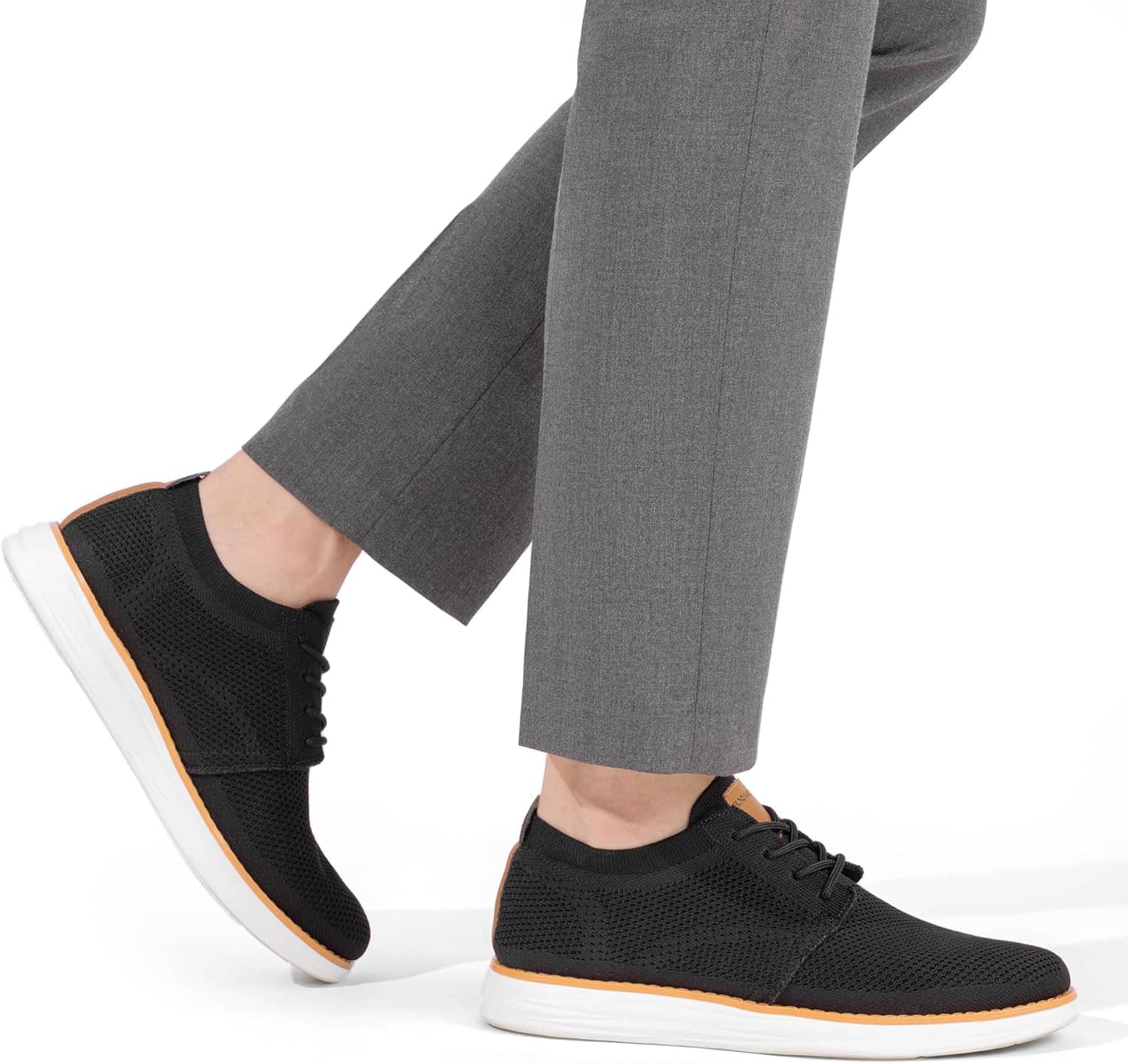 Bruno Marc Men's KnitFlex Breeze Mesh Sneakers Oxfords Lace-Up Lightweight Casual Walking Shoes - Image 8