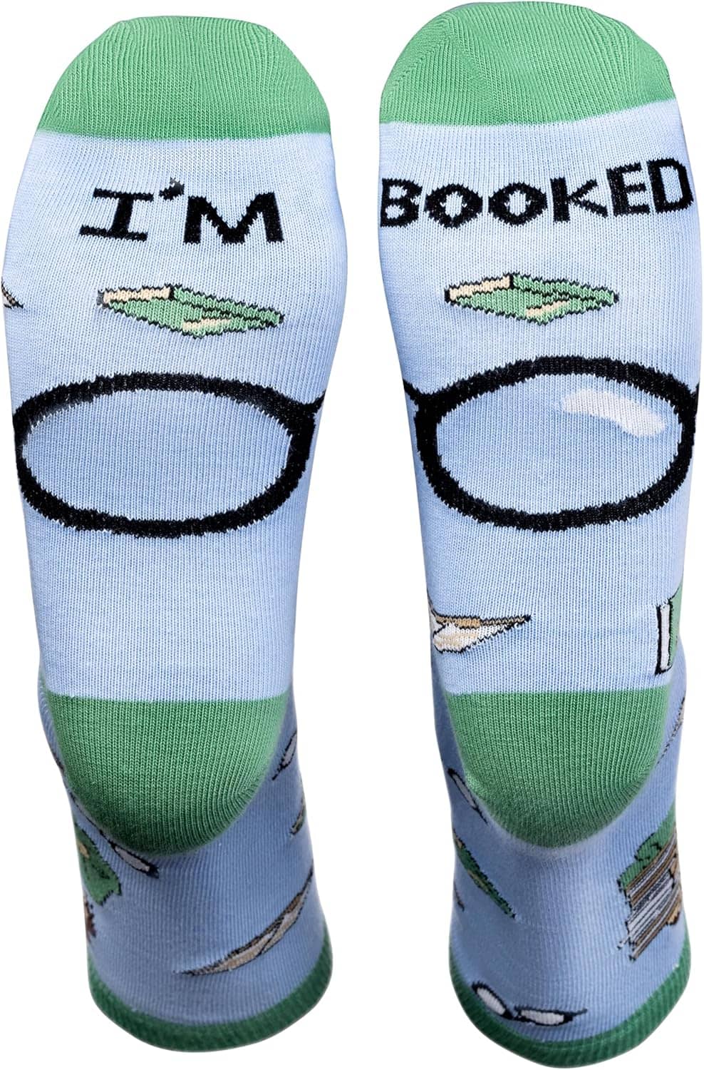 TILISMA Book Lovers Gifts | Book Socks for Women | Reading Socks for Book Nerds | Book Club Novelty Socks | Stocking Stuffers for Readers | Book Themed Gifts for Bookworms Avid Readers | Size 6-10(US) - Image 3