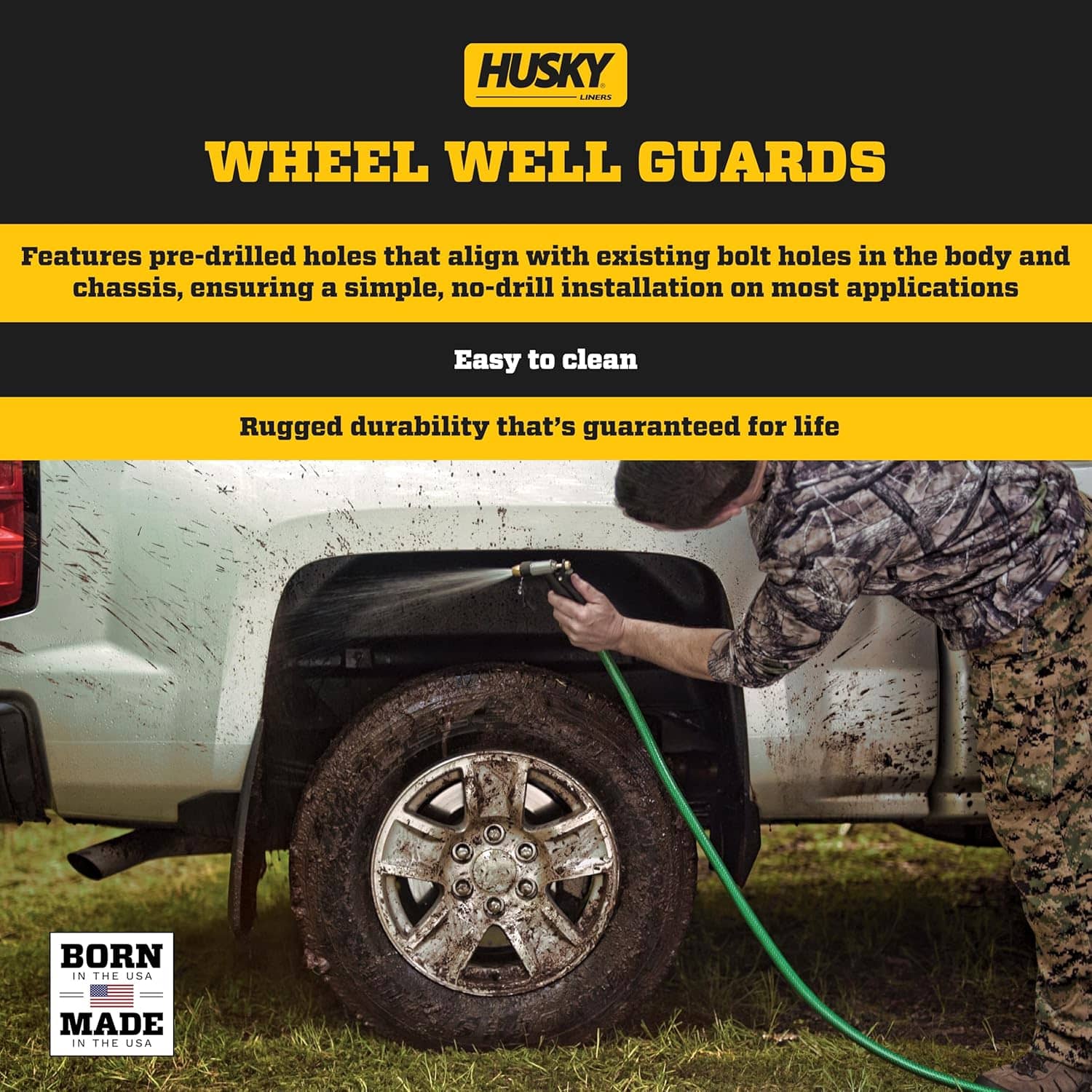 Husky Liners - Rear Wheel Well Guards | 2006-2014 Ford F-150 - Black, 2 Pc. | 79101 - Image 4
