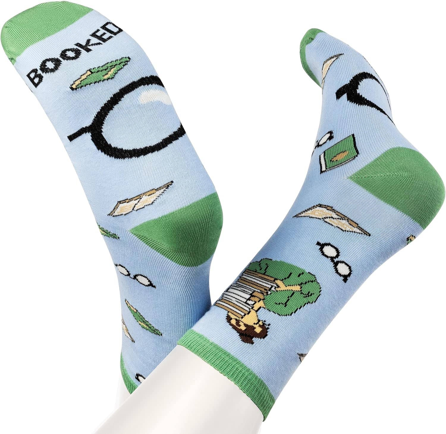 TILISMA Book Lovers Gifts | Book Socks for Women | Reading Socks for Book Nerds | Book Club Novelty Socks | Stocking Stuffers for Readers | Book Themed Gifts for Bookworms Avid Readers | Size 6-10(US) - Image 6