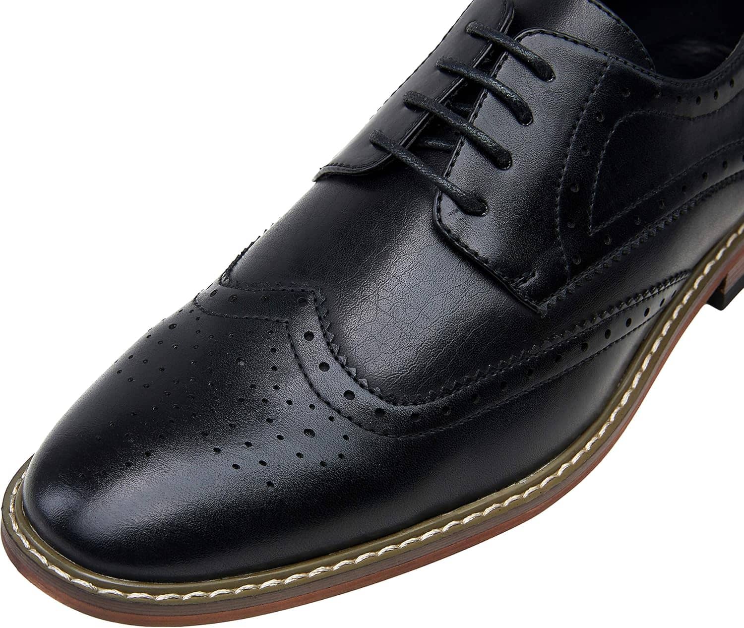 Vostey Men's Dress Shoes Oxford Shoes Formal Dress Shoes for Men Business Derby Shoes - Image 2