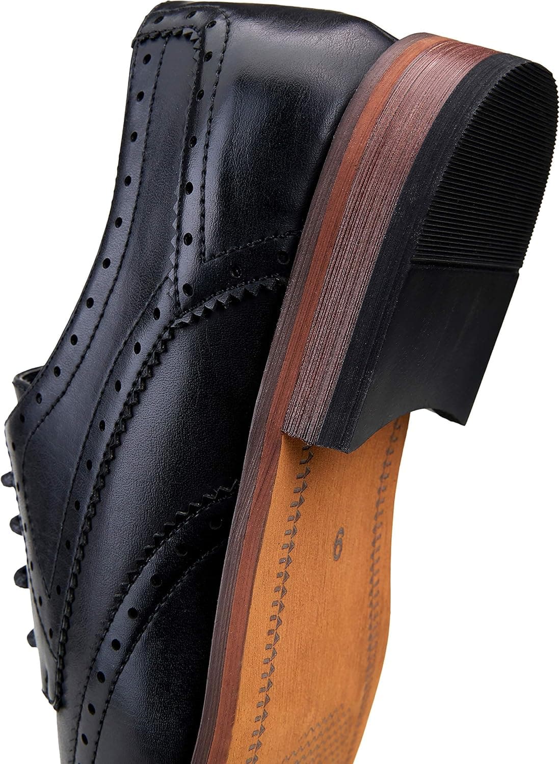 Vostey Men's Dress Shoes Oxford Shoes Formal Dress Shoes for Men Business Derby Shoes - Image 5